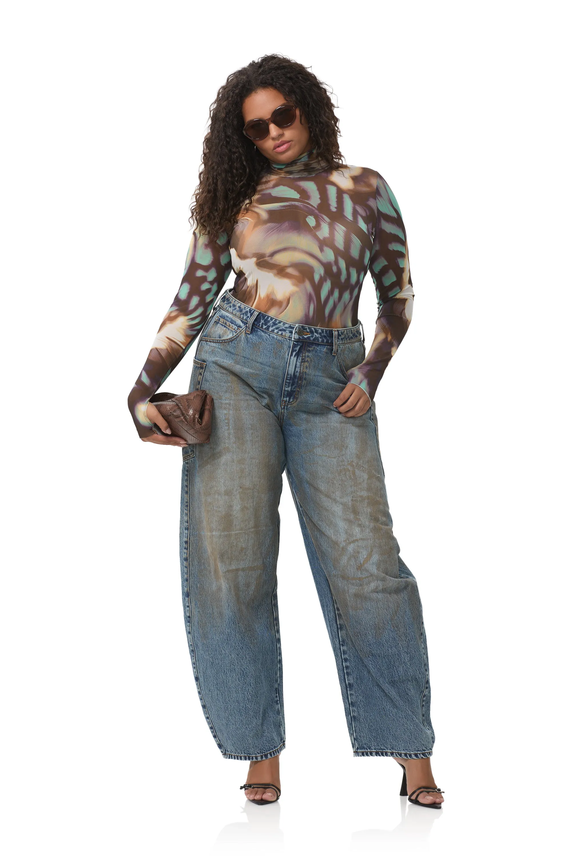Zadie Top - Feather Swirl sold by AFRM product image thumbnail 2