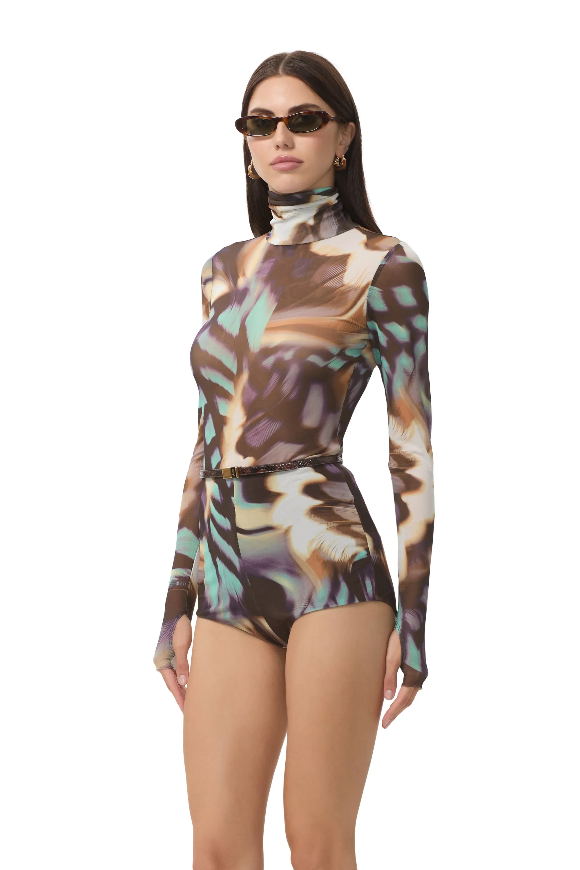 Zadie Top - Feather Swirl sold by AFRM product image thumbnail 5