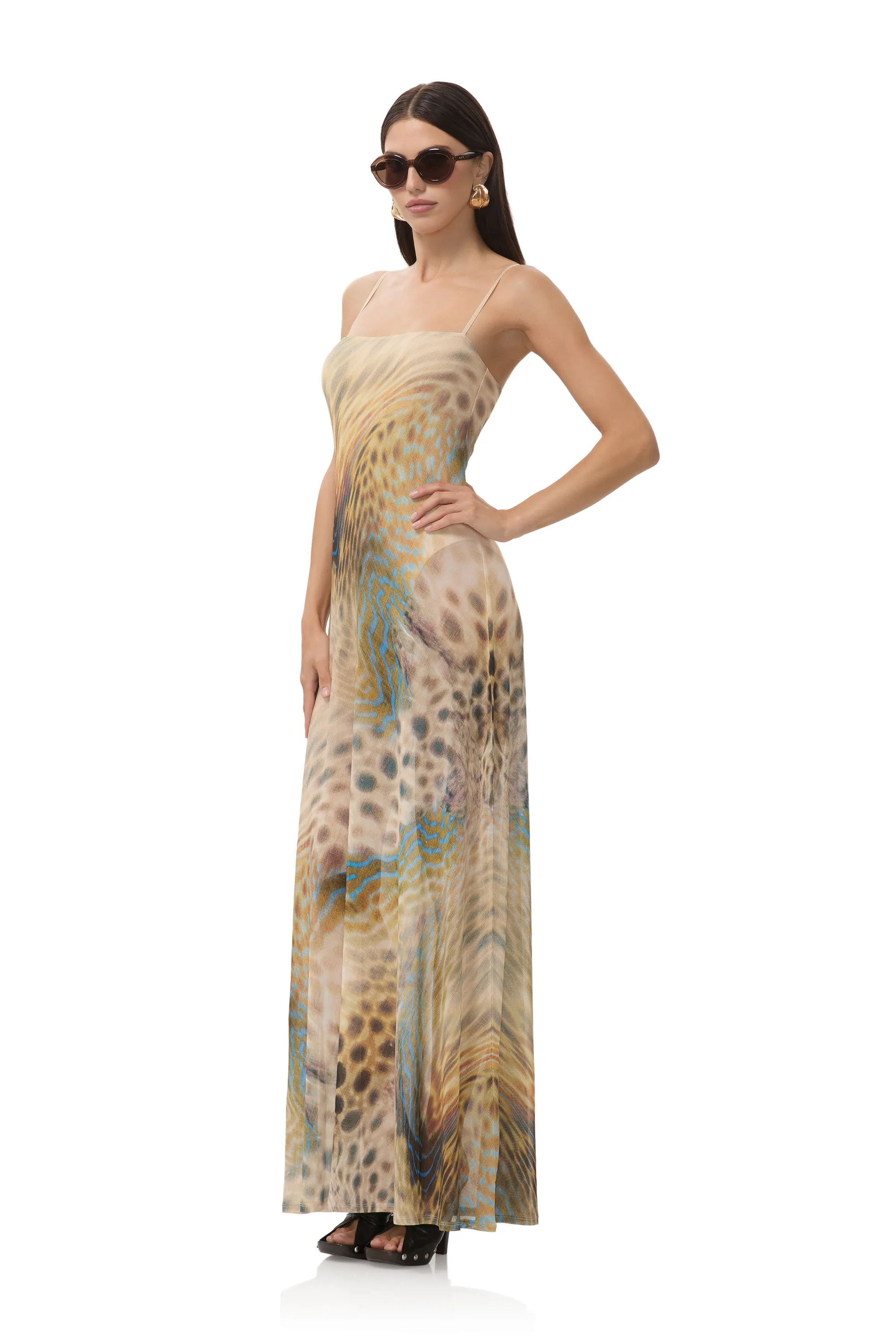 Shae Dress - Fish Scale Swirl sold by AFRM product image thumbnail 3