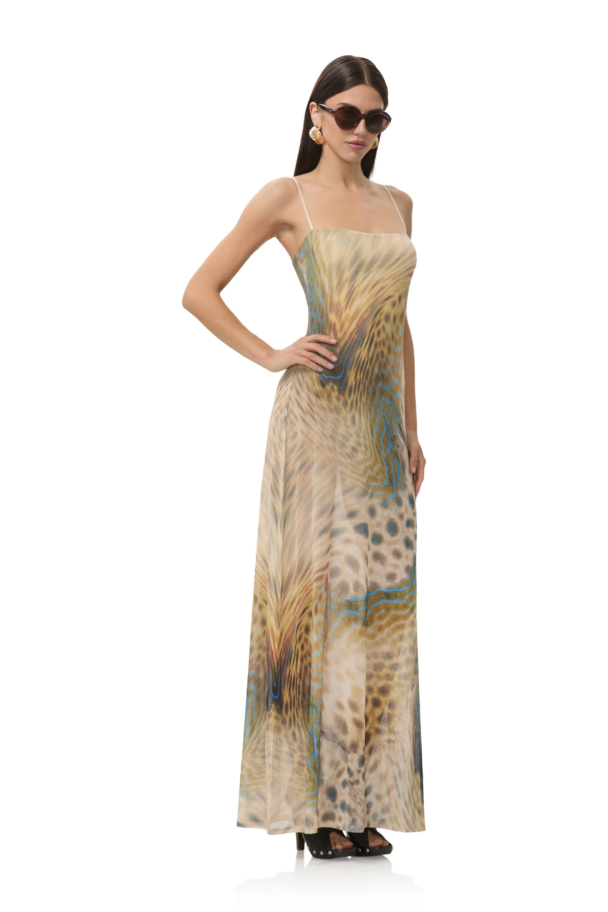 Shae Dress - Fish Scale Swirl sold by AFRM product image thumbnail 2