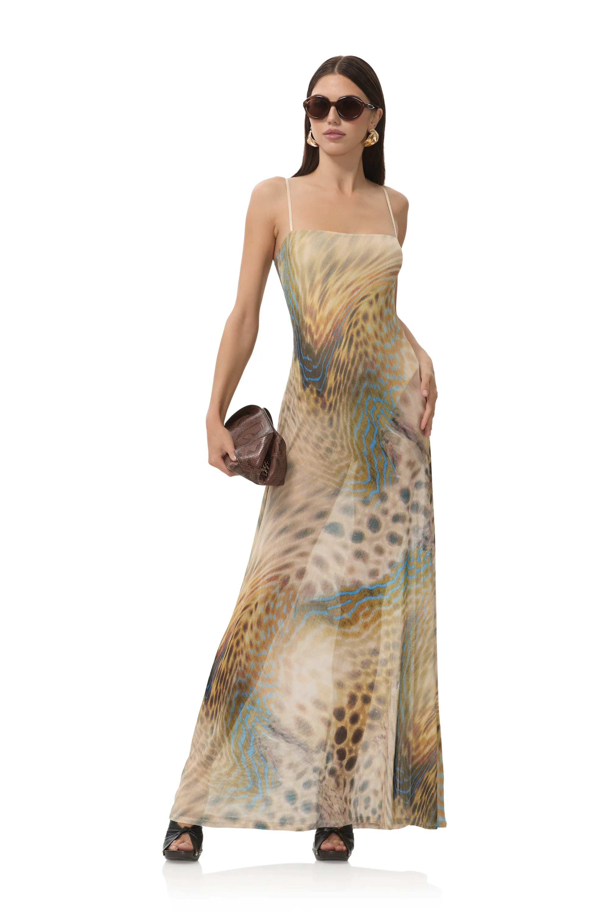 Shae Dress - Fish Scale Swirl sold by AFRM