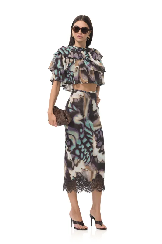 Manon Top - Feather Swirl made by AFRM