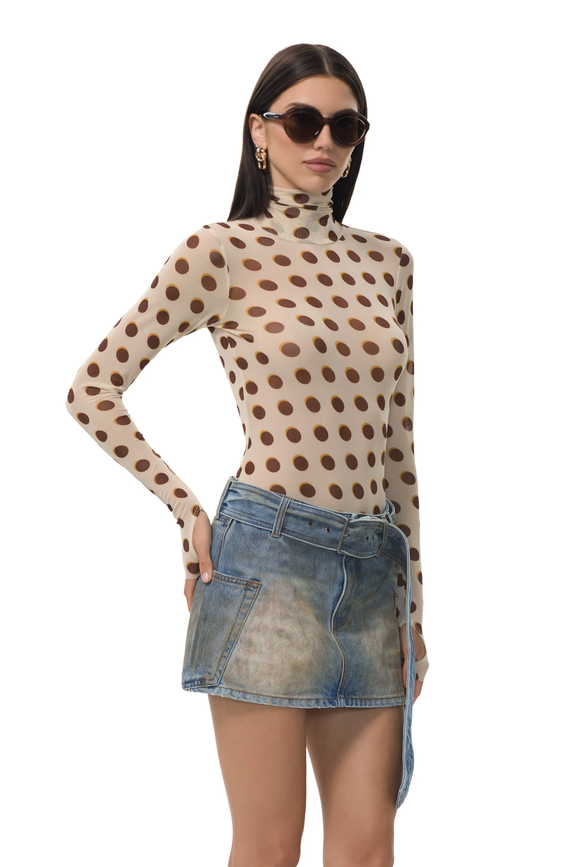 Zadie Top - Gold Halo Dot sold by AFRM product image thumbnail 2