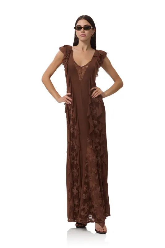 Trista Dress - Cappuccino sold by AFRM