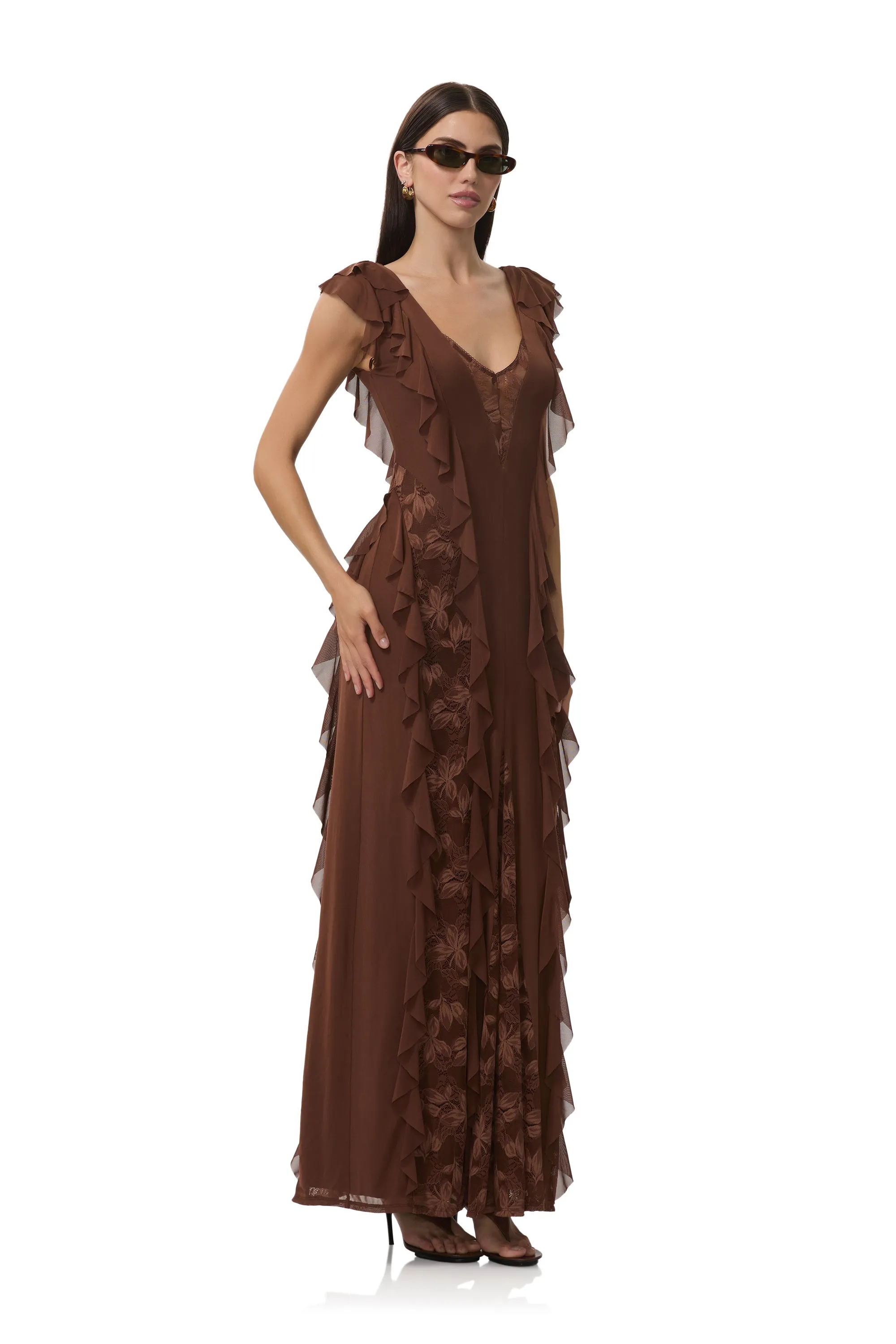 Trista Dress - Cappuccino sold by AFRM product image thumbnail 2