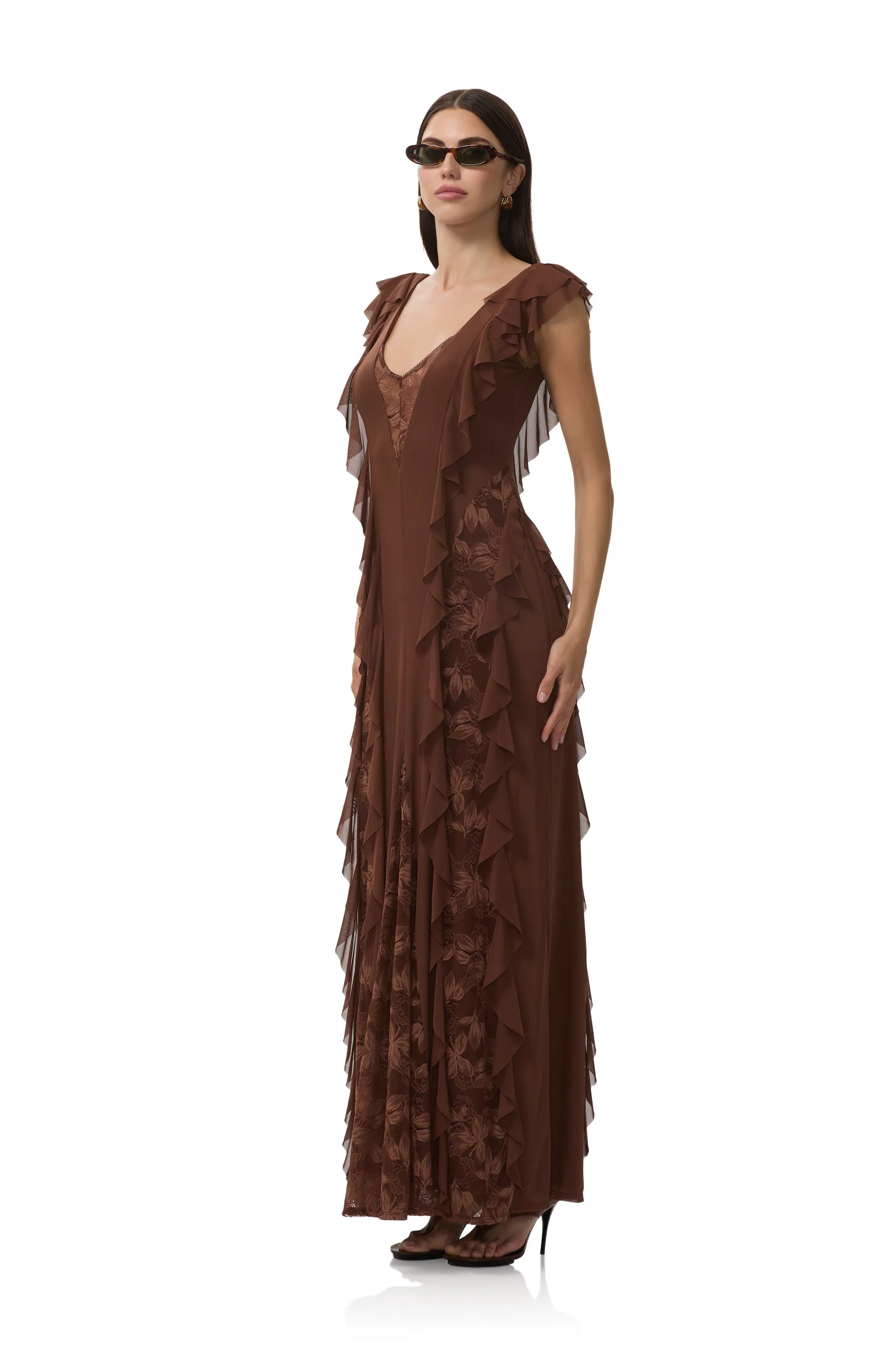 Trista Dress - Cappuccino sold by AFRM product image thumbnail 3