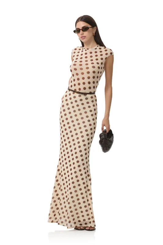Nina Top - Gold Halo Dot sold by AFRM