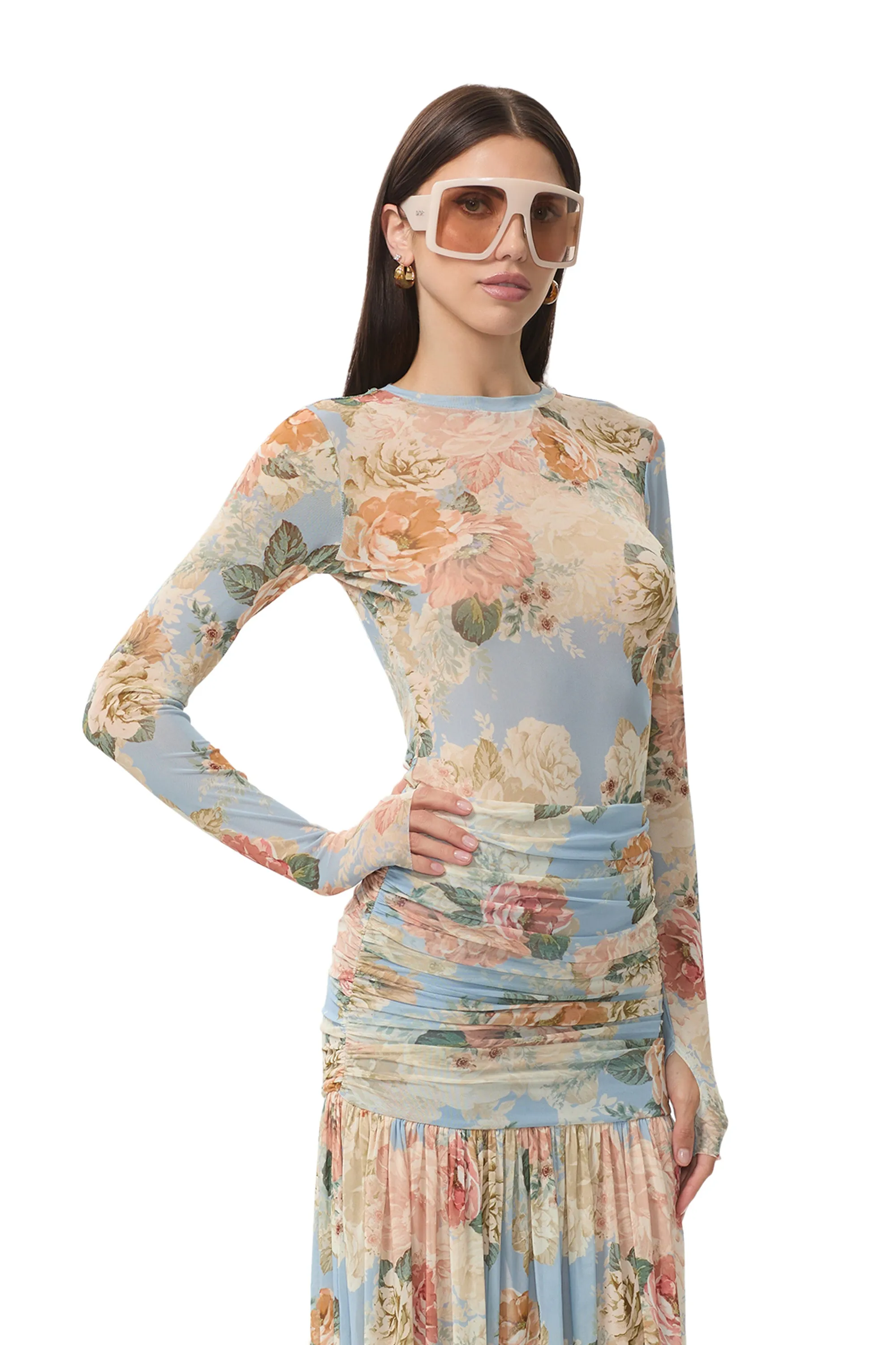 Kaylee Top - Soft Slate Bloom sold by AFRM product image thumbnail 3