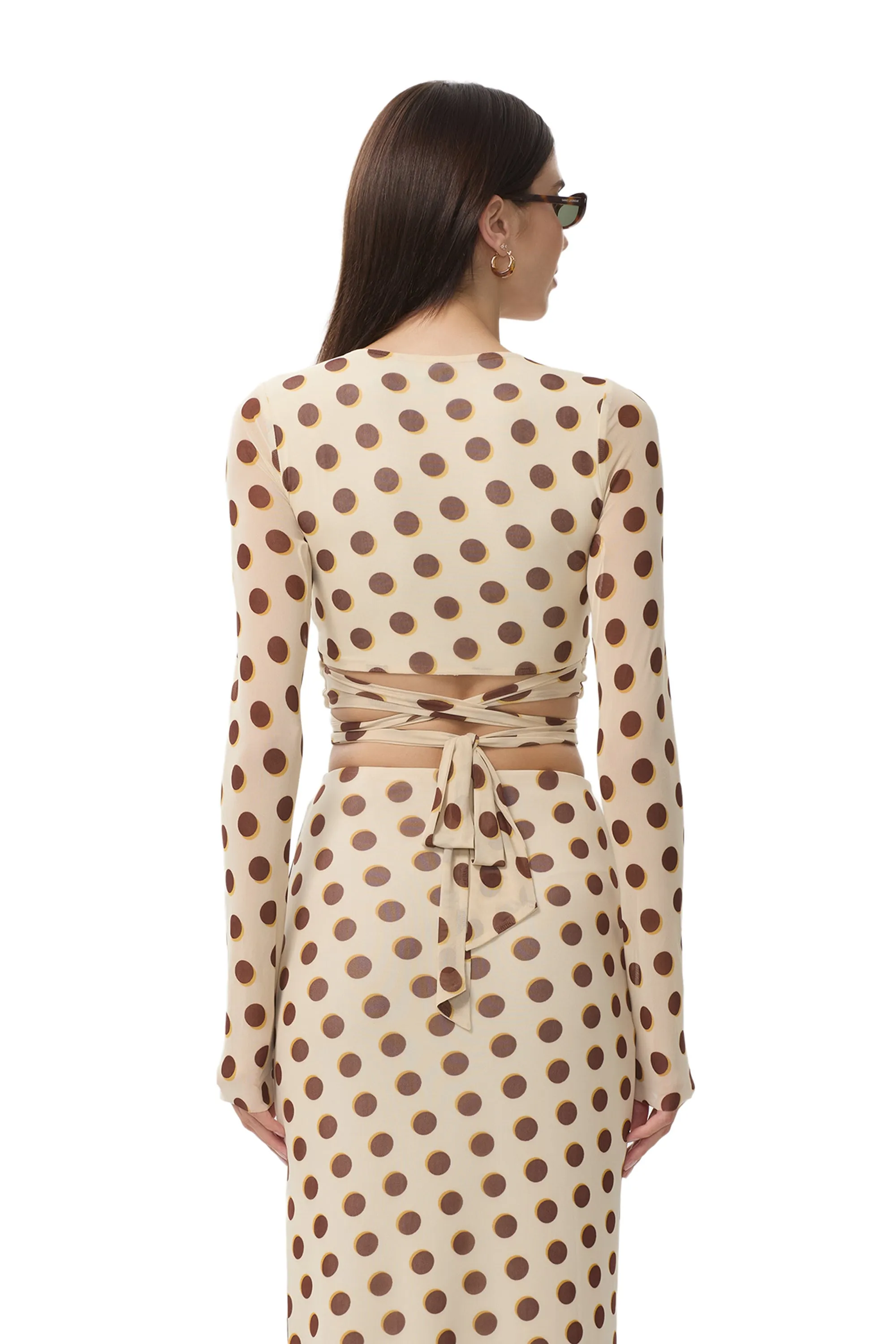 Halsey Top - Gold Halo Dot sold by AFRM product image thumbnail 4