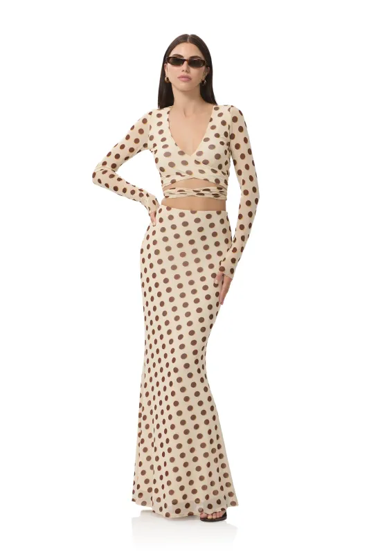 Halsey Top - Gold Halo Dot sold by AFRM