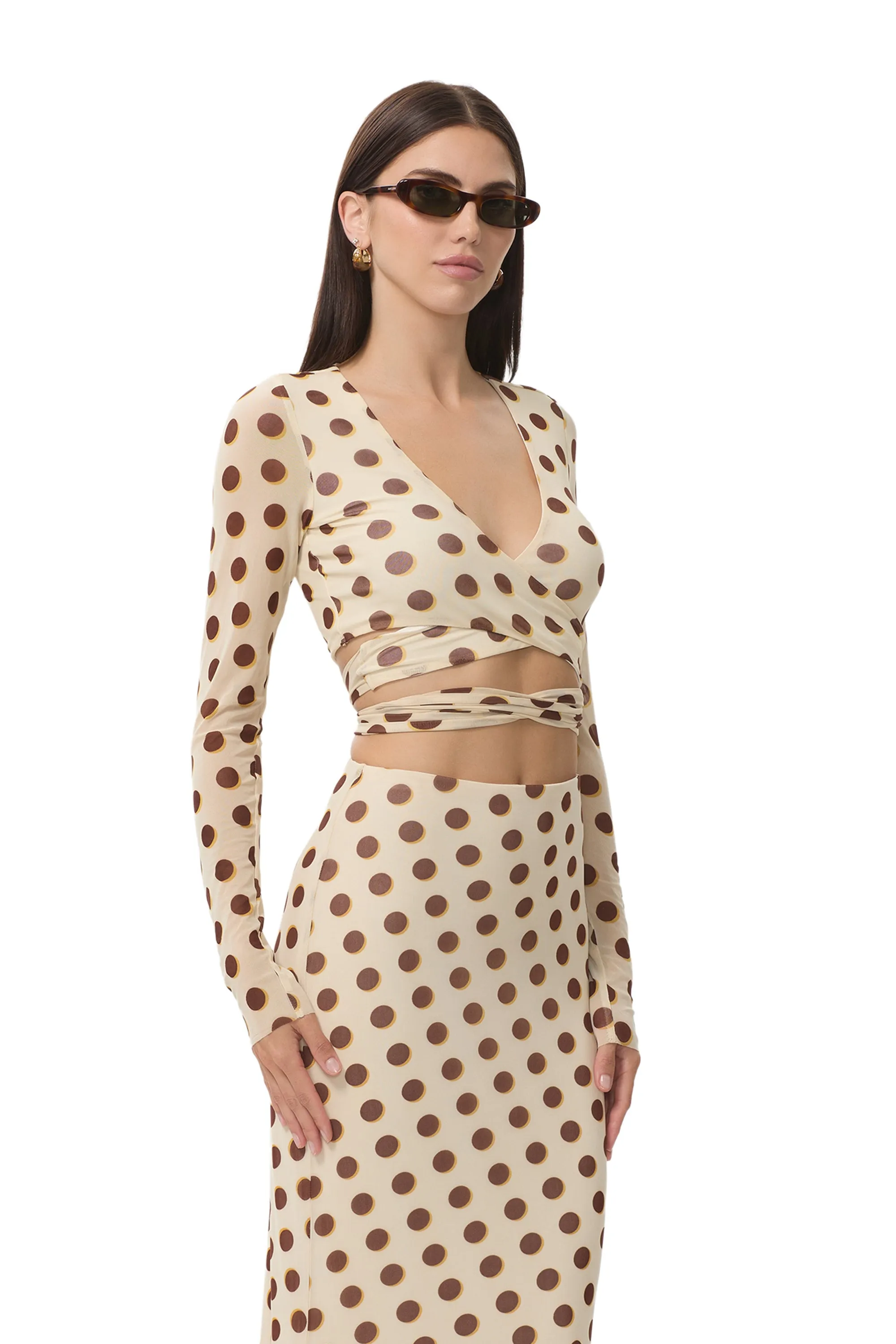 Halsey Top - Gold Halo Dot sold by AFRM product image thumbnail 2