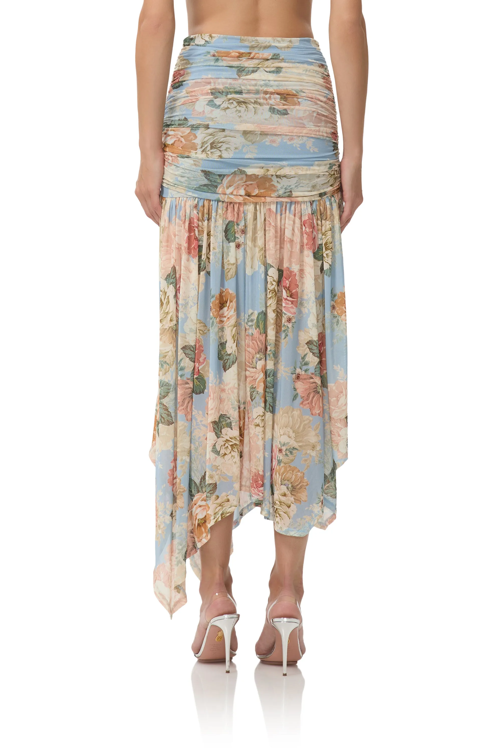Estella Skirt - Soft Slate Bloom sold by AFRM product image thumbnail 5