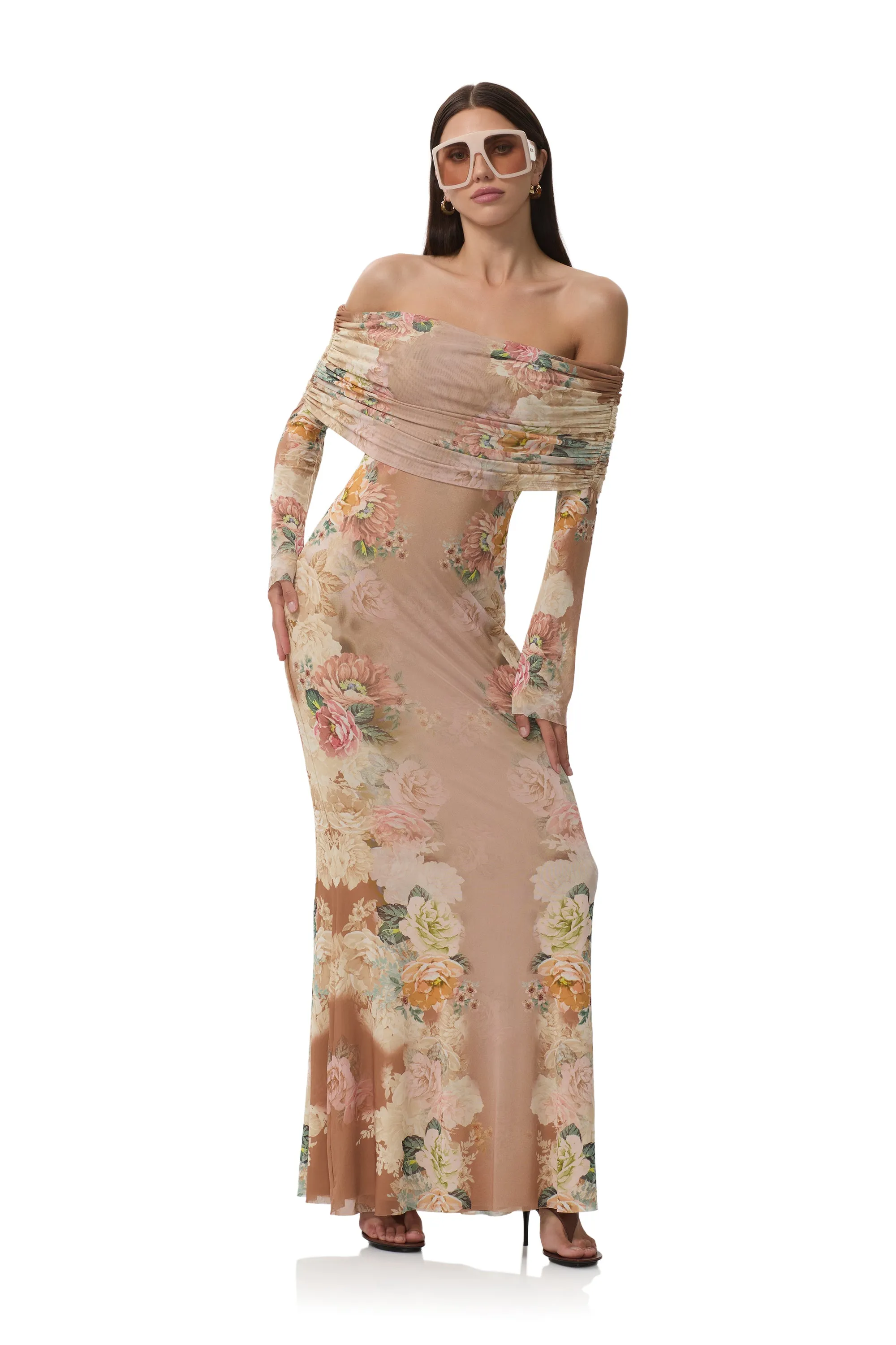 Thelma Dress - Honey Rose Frame sold by AFRM