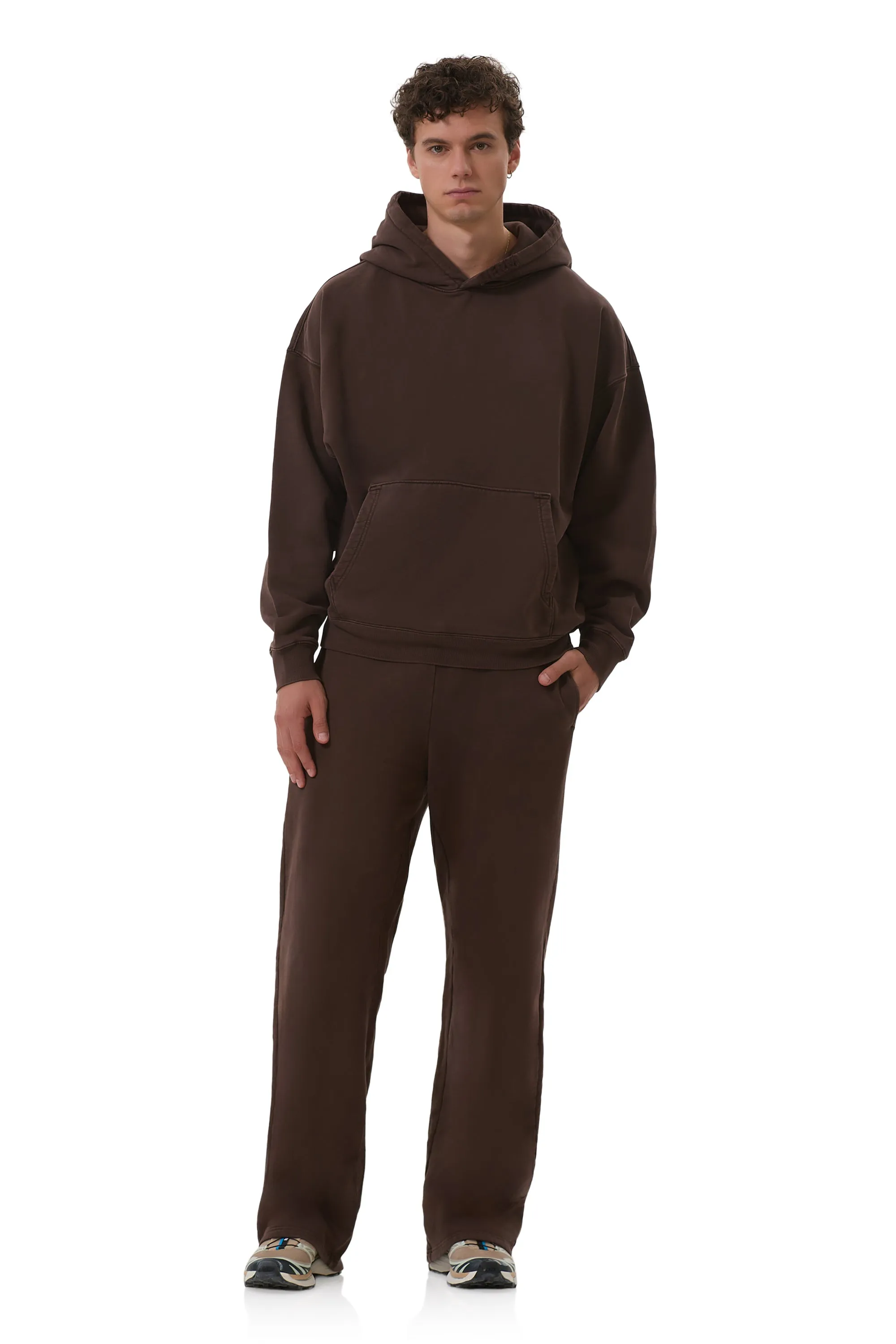 Finely Straight Leg Sweatpant - Espresso sold by AFRM