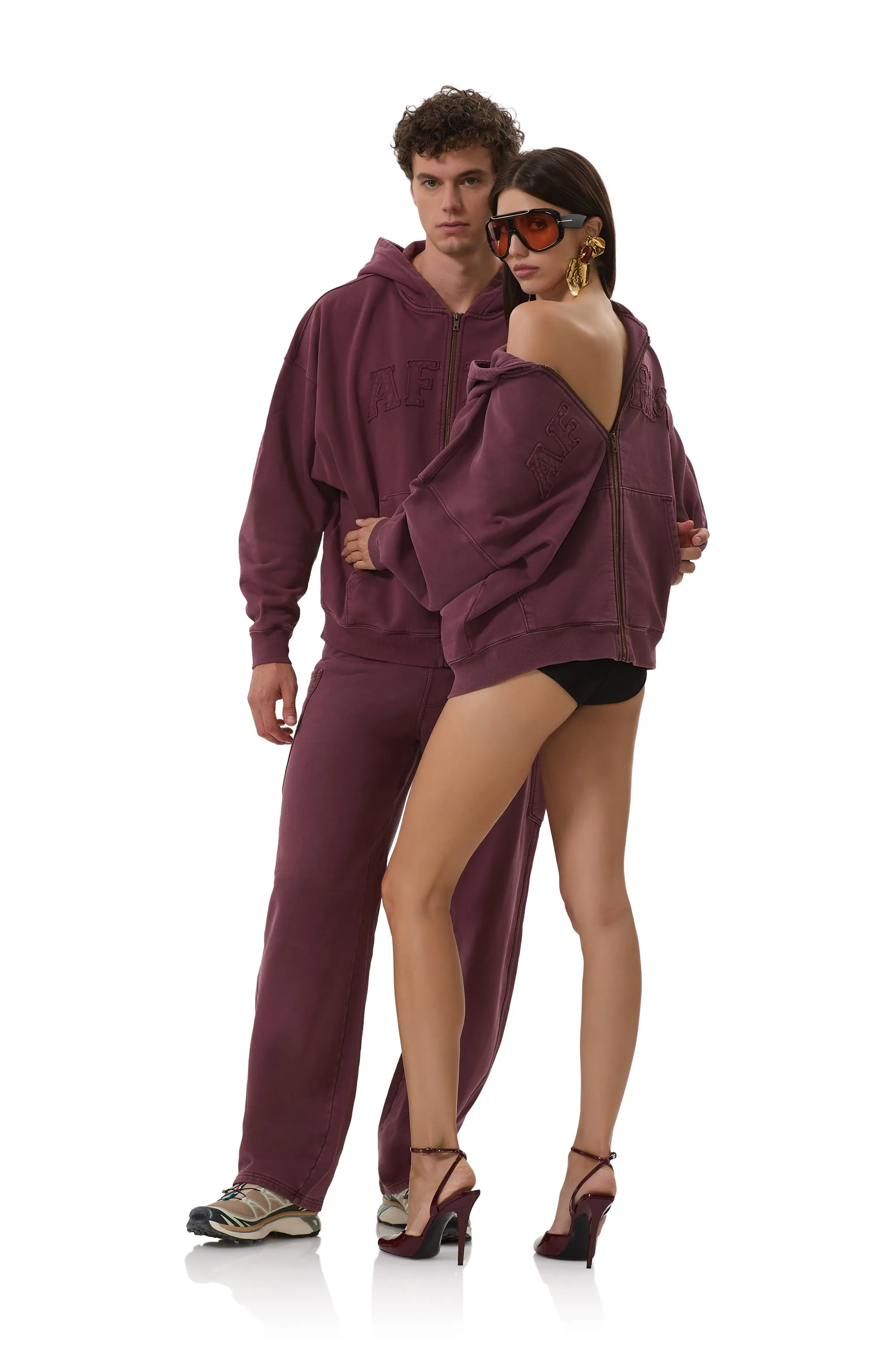 Ryan Barrel Sweatpant - Fig sold by AFRM product image thumbnail 2