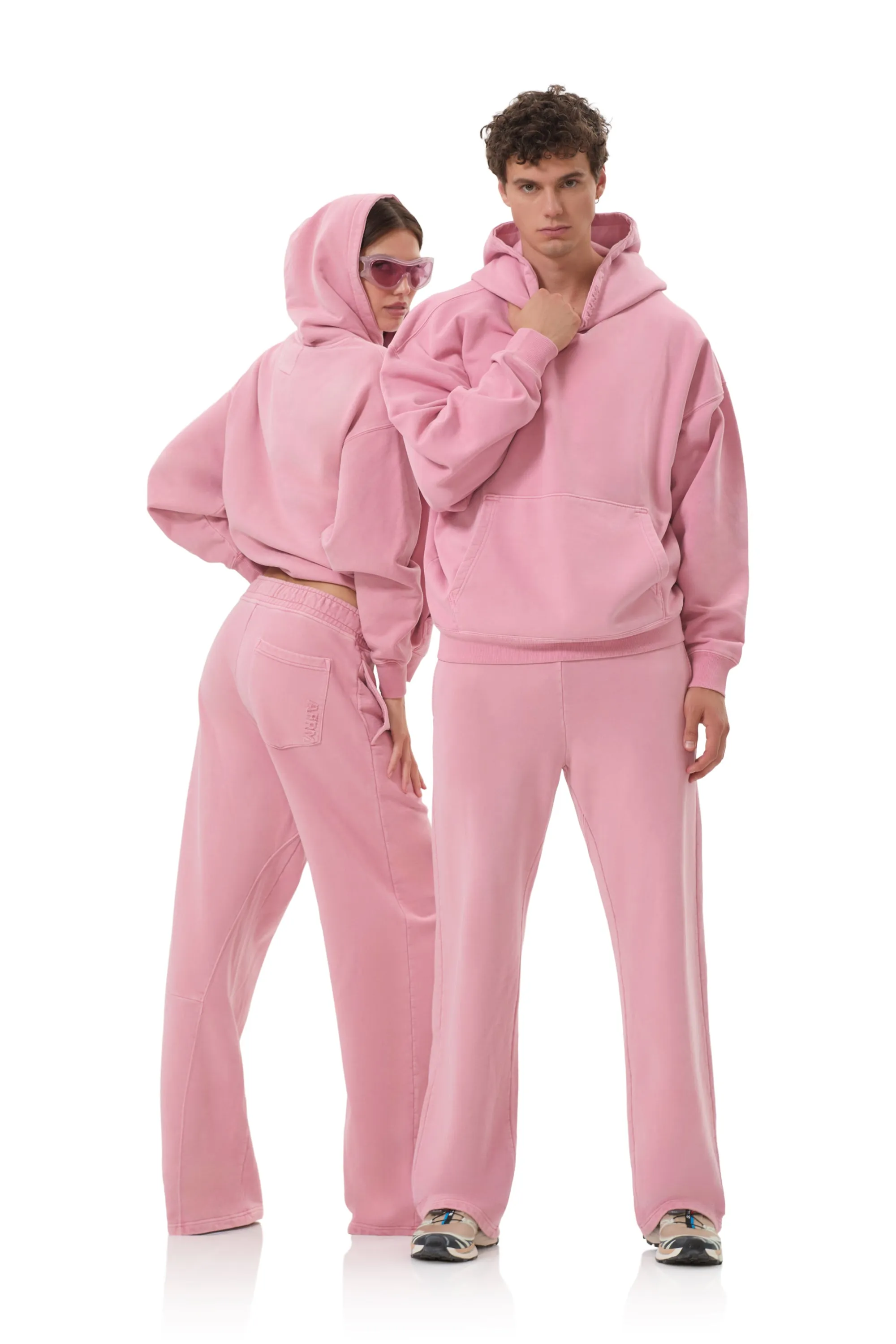 Finely Straight Leg Sweatpant - Clay Pink sold by AFRM product image thumbnail 2