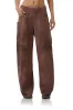Ryan Barrel Sweatpant - Brown Snake sold by AFRM