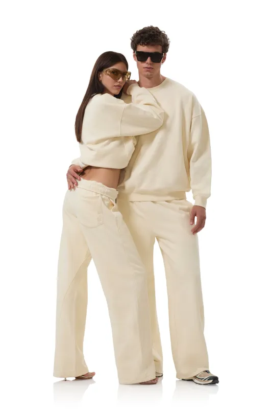 Finely Straight Leg Sweatpant - Vintage White sold by AFRM