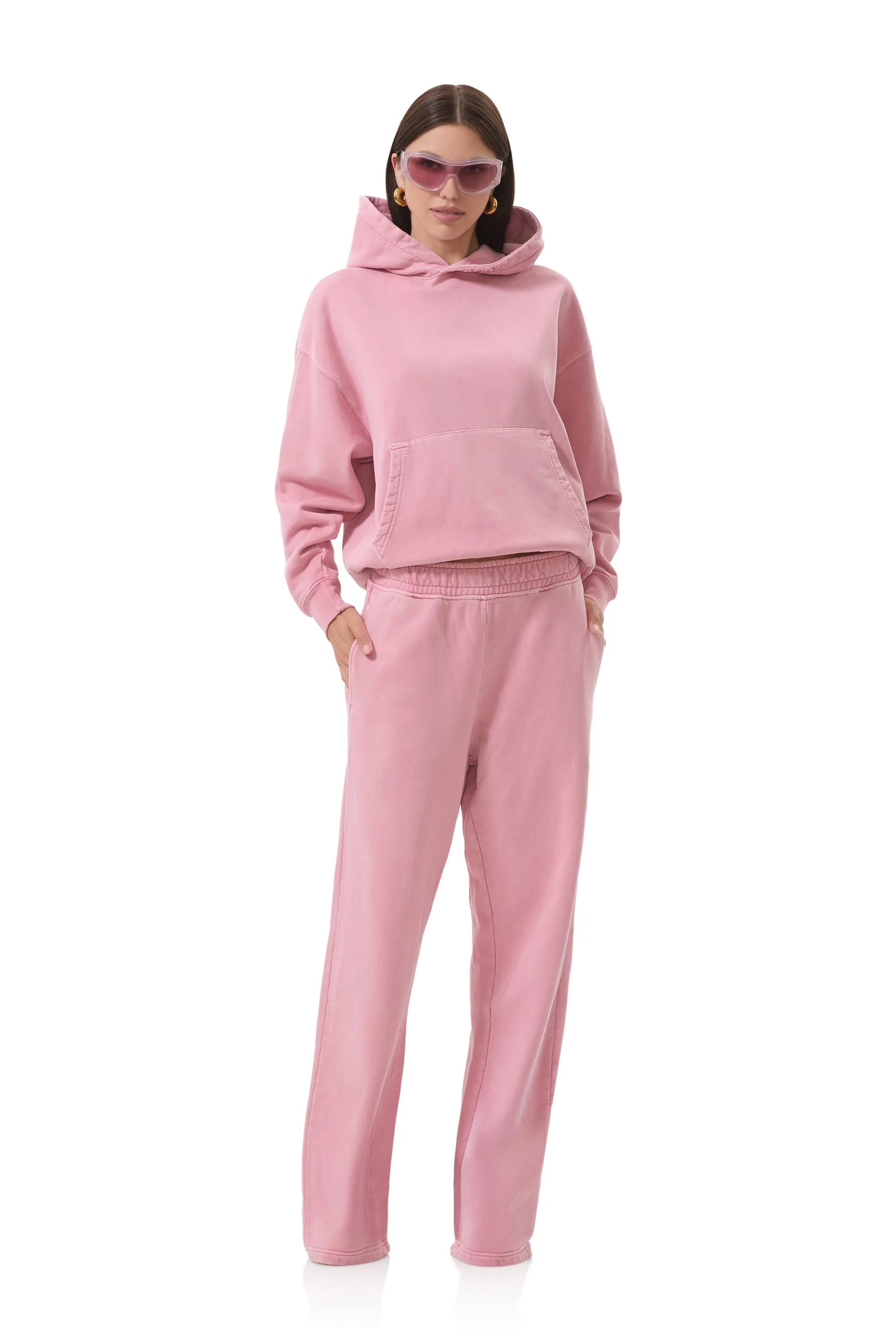 Finely Straight Leg Sweatpant - Clay Pink sold by AFRM product image thumbnail 2