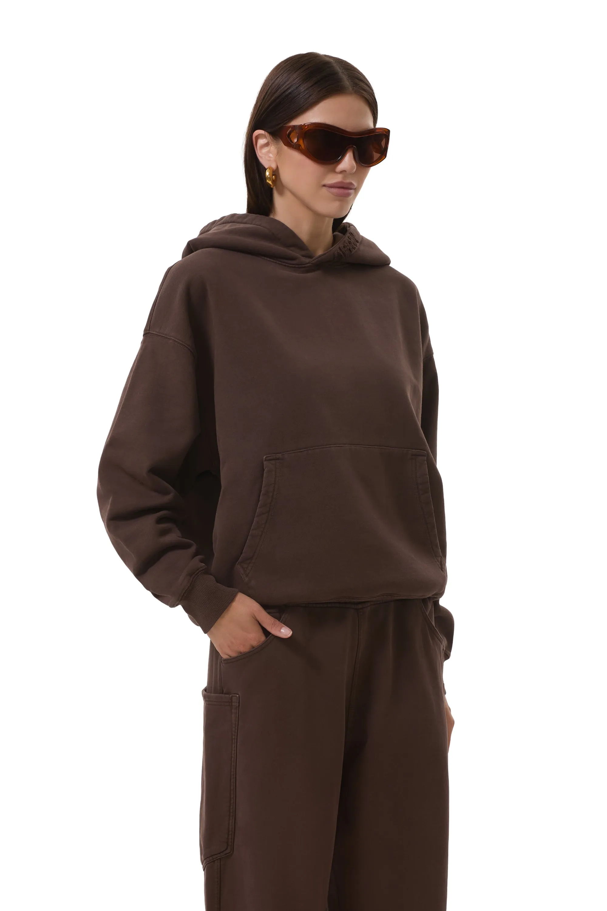 Blake Pullover Hoodie - Espresso sold by AFRM product image thumbnail 4