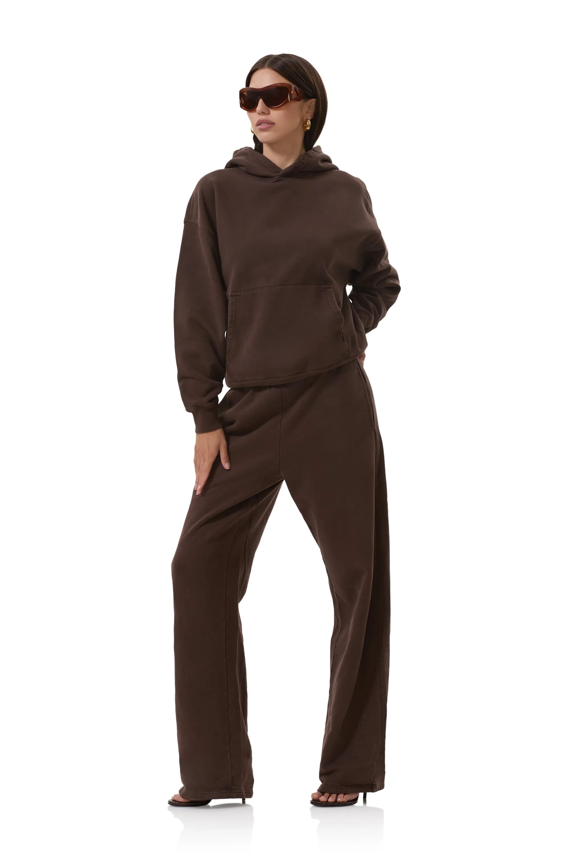 Blake Pullover Hoodie - Espresso sold by AFRM product image thumbnail 3