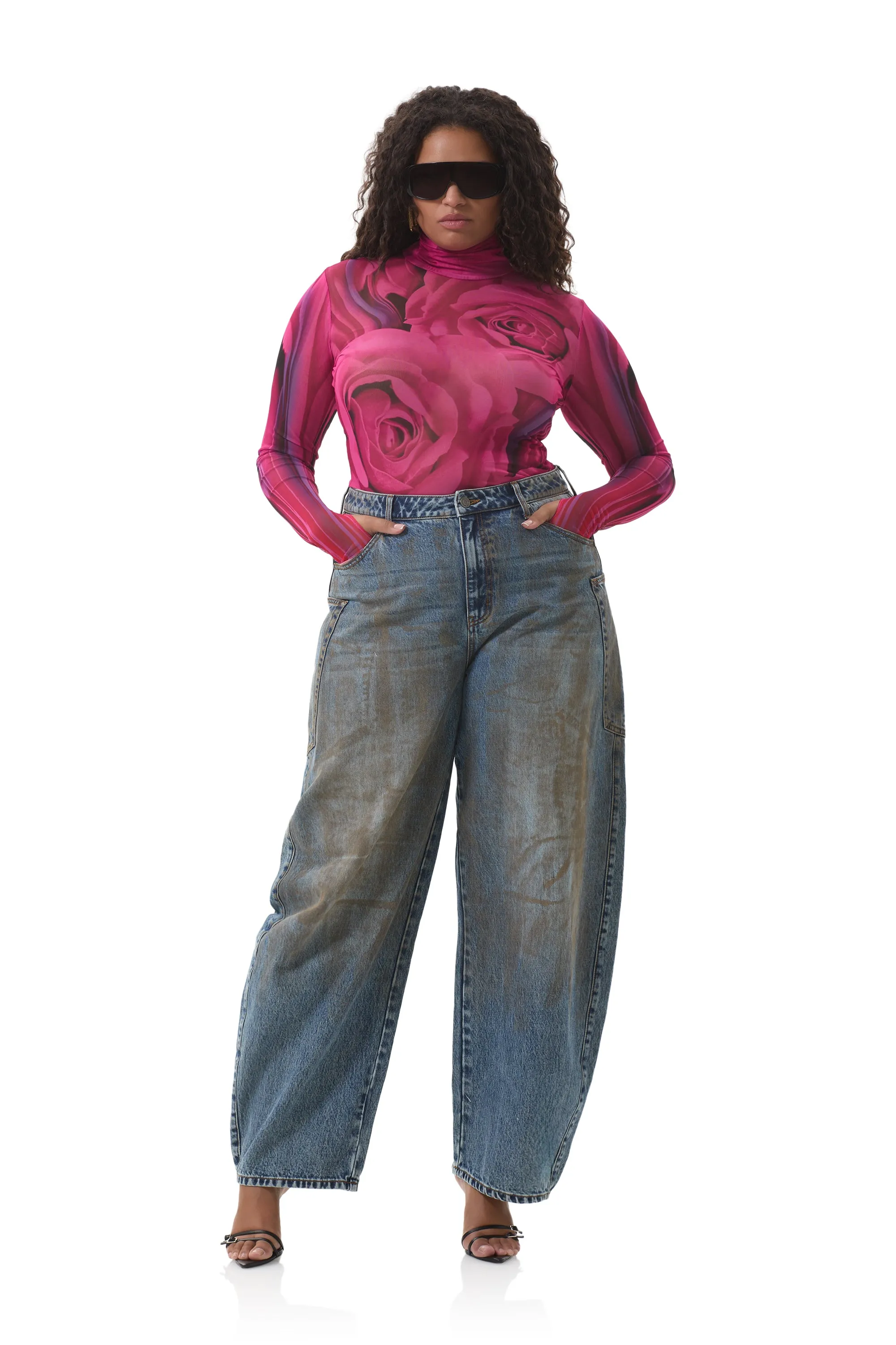 Zadie Top - Fuchsia Rose sold by AFRM product image thumbnail 2