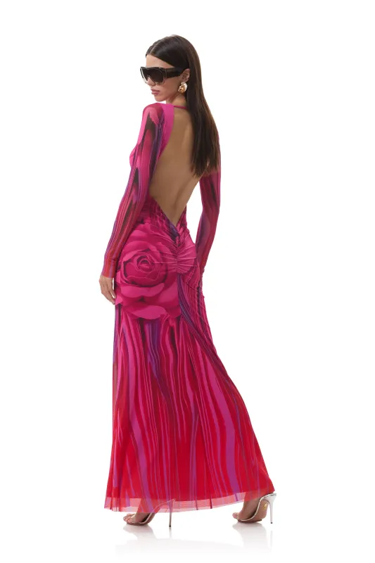 Talmo Dress - Fuchsia Rose sold by AFRM