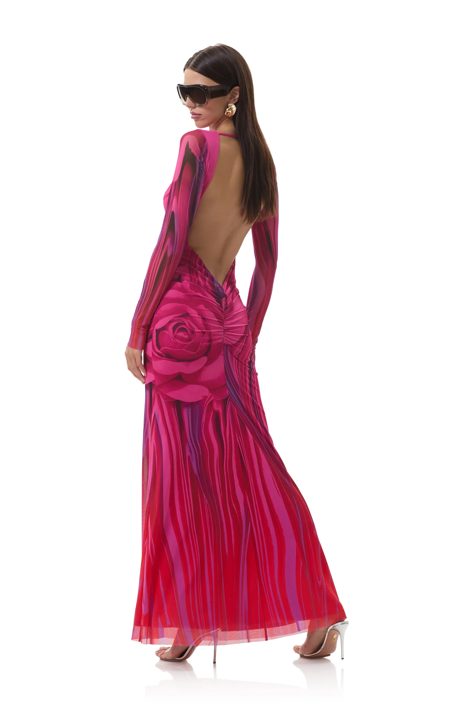 Talmo Dress - Fuchsia Rose sold by AFRM