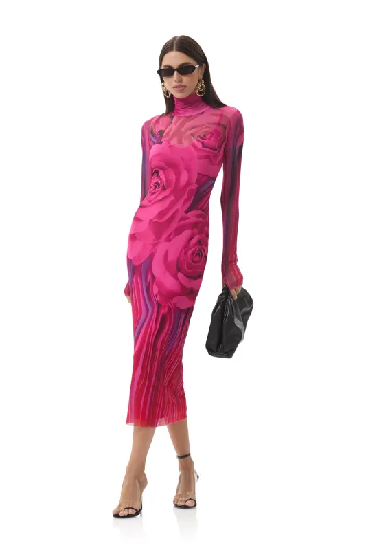 Shailene Dress - Fuchsia Rose sold by AFRM