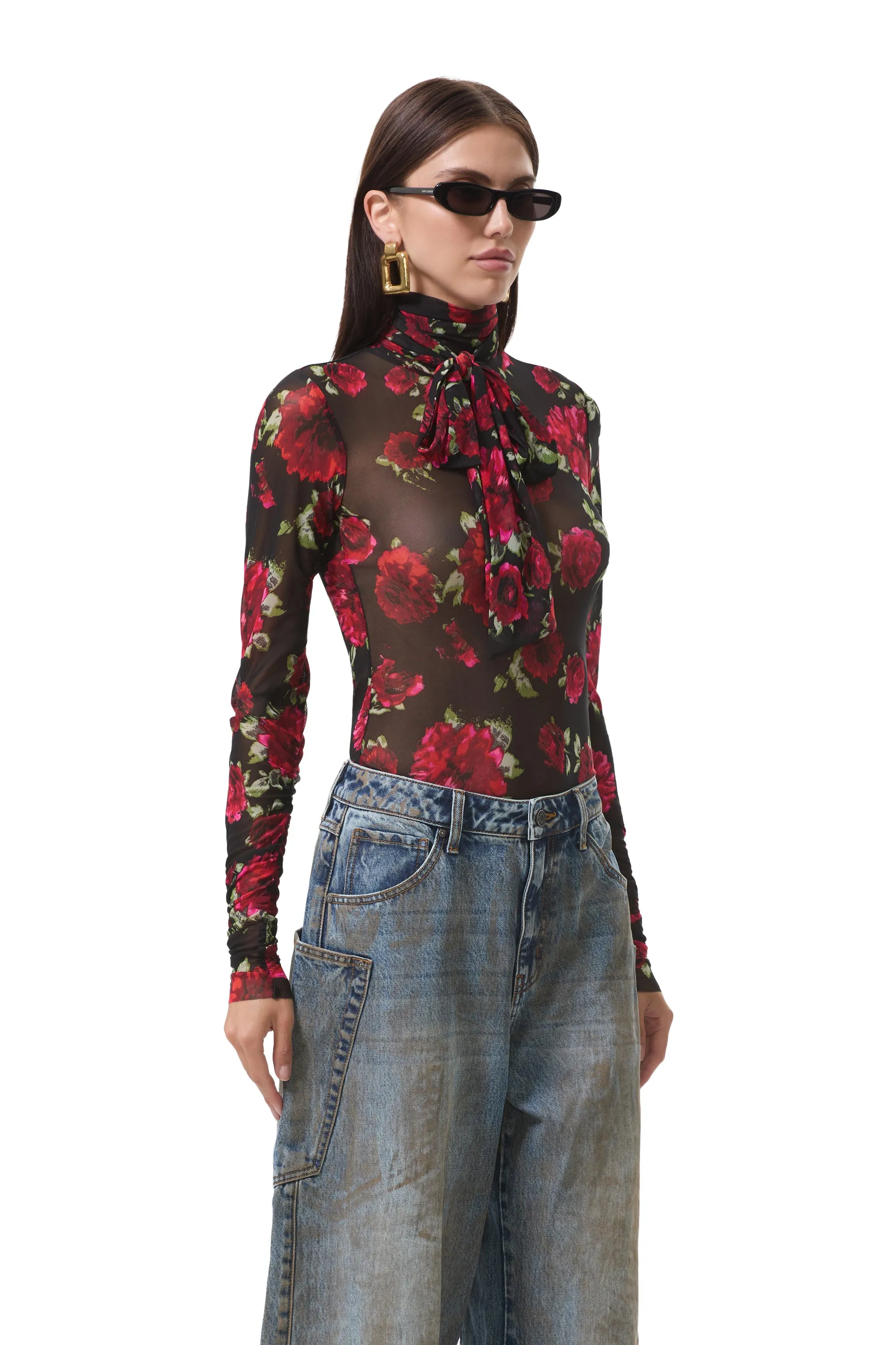 Julien Top - Painted Roses sold by AFRM product image thumbnail 2