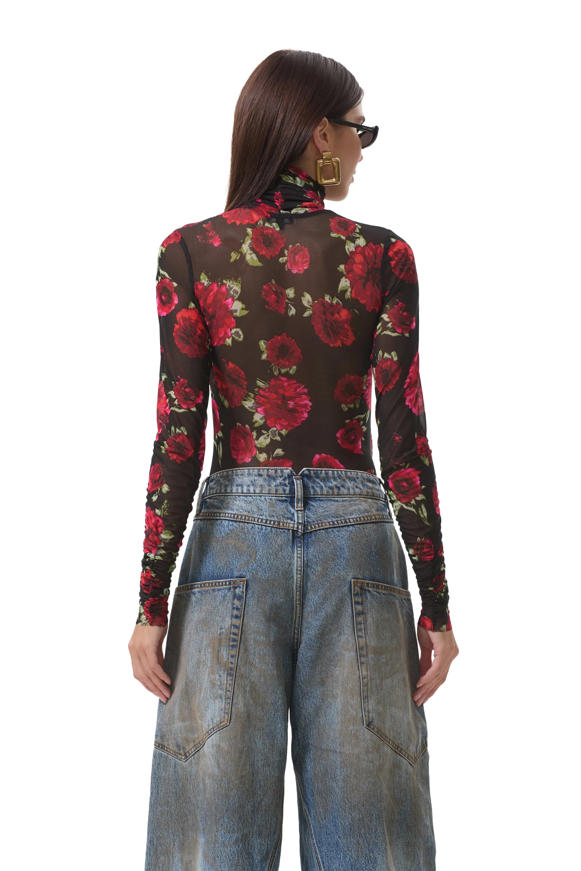 Julien Top - Painted Roses sold by AFRM product image thumbnail 4