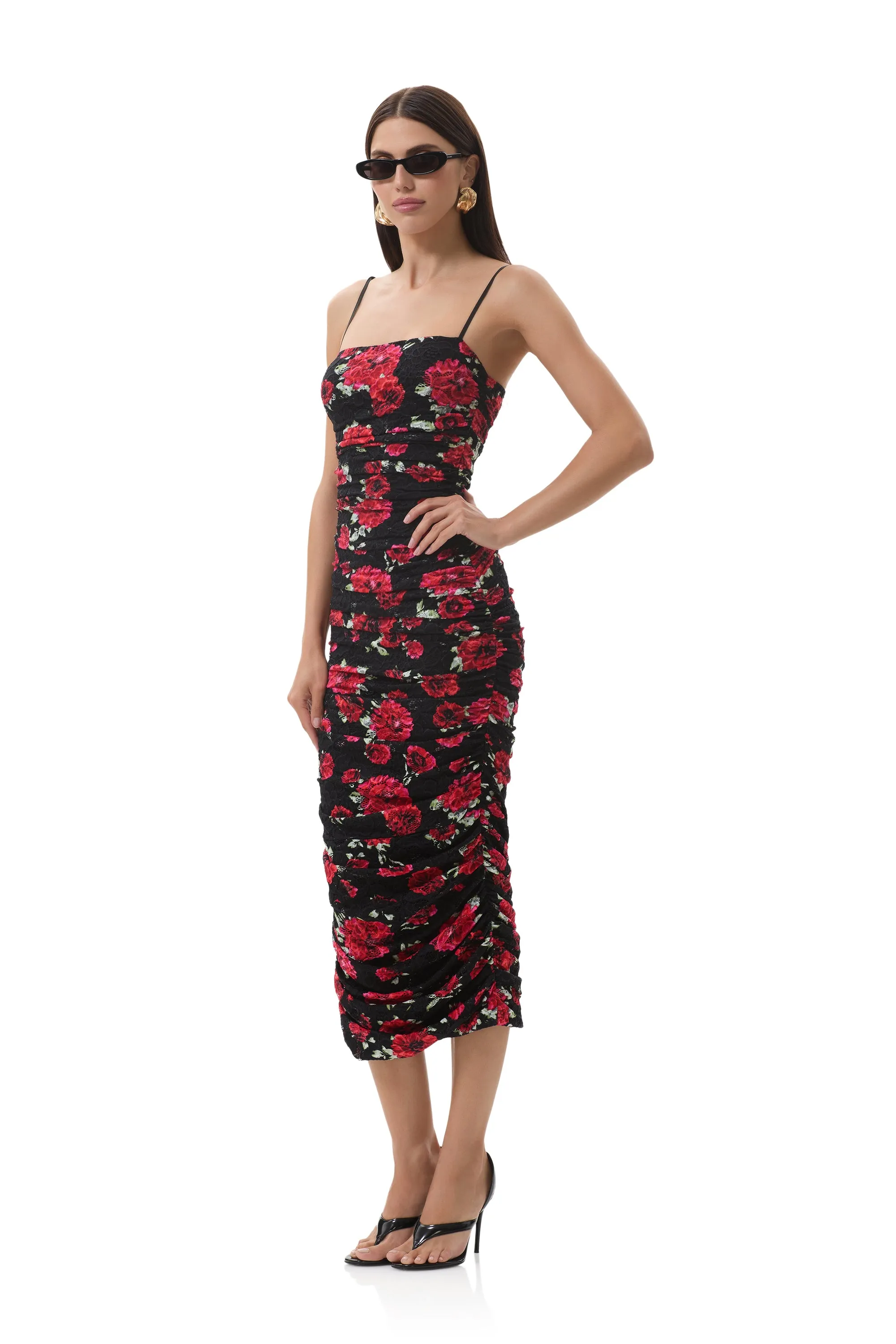 Hazel Crochet Lace Dress - Painted Roses sold by AFRM product image thumbnail 3