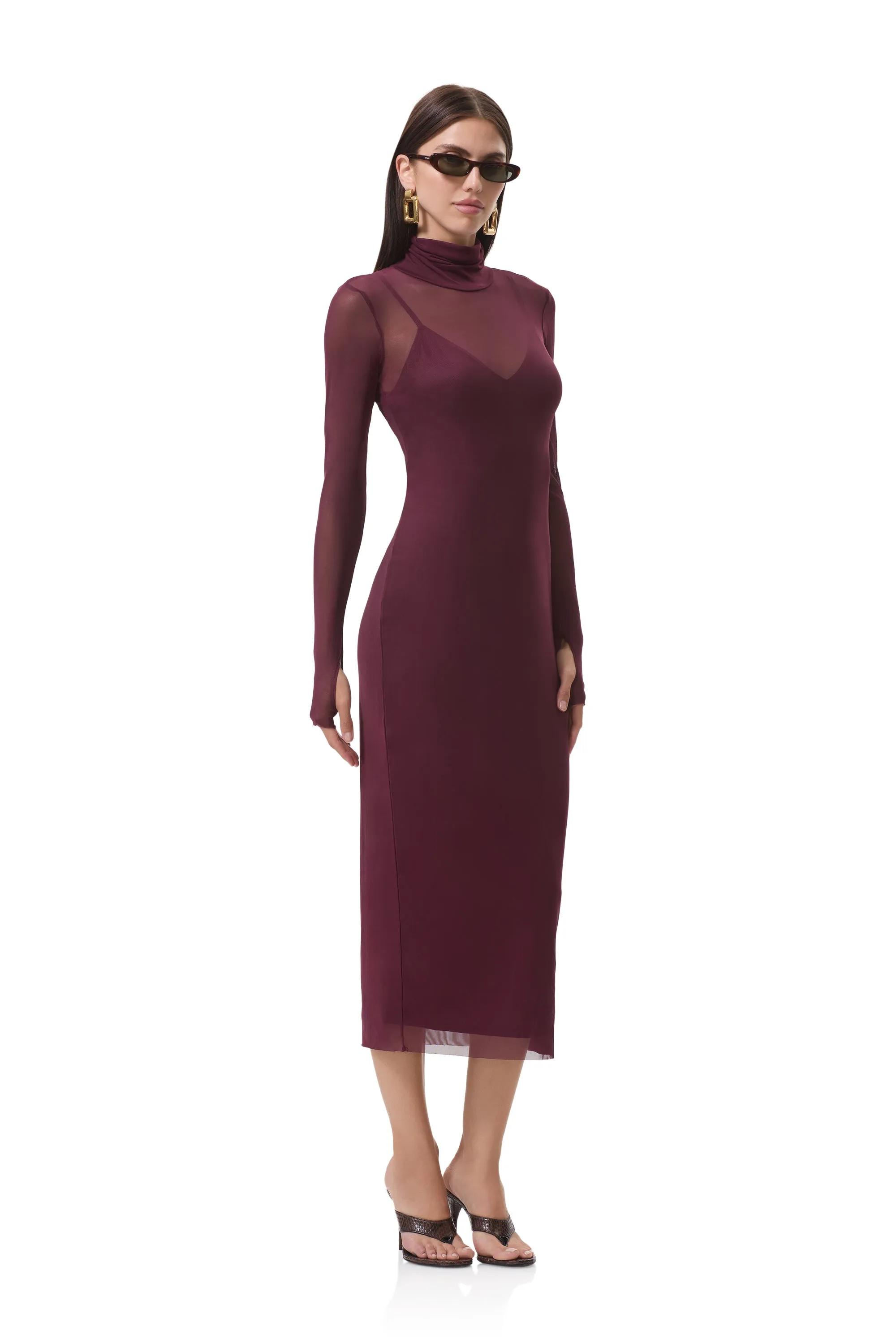 Shailene Dress - Fig sold by AFRM product image thumbnail 2