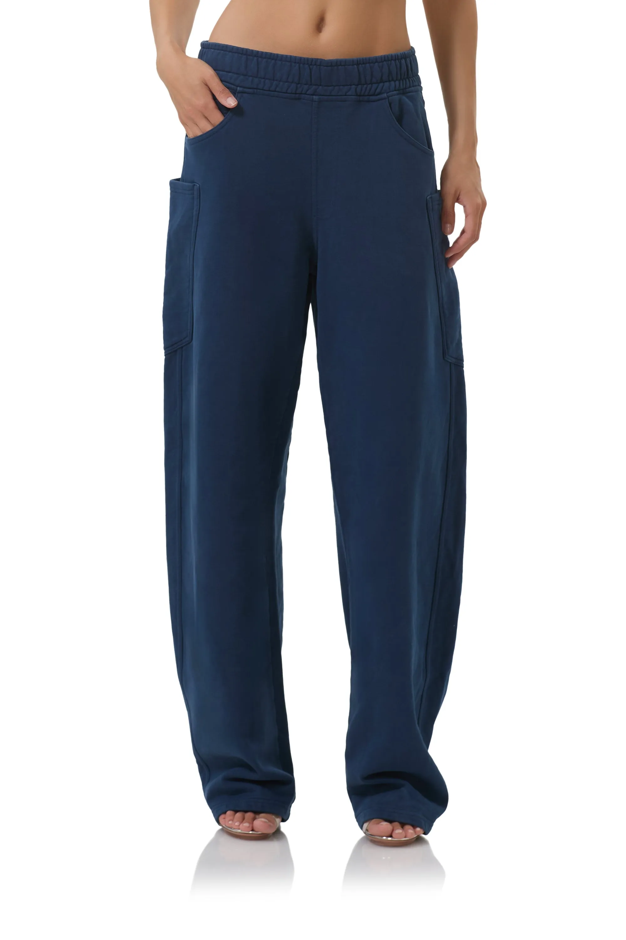 Ryan Barrel Sweatpant - Midnight sold by AFRM product image thumbnail 4