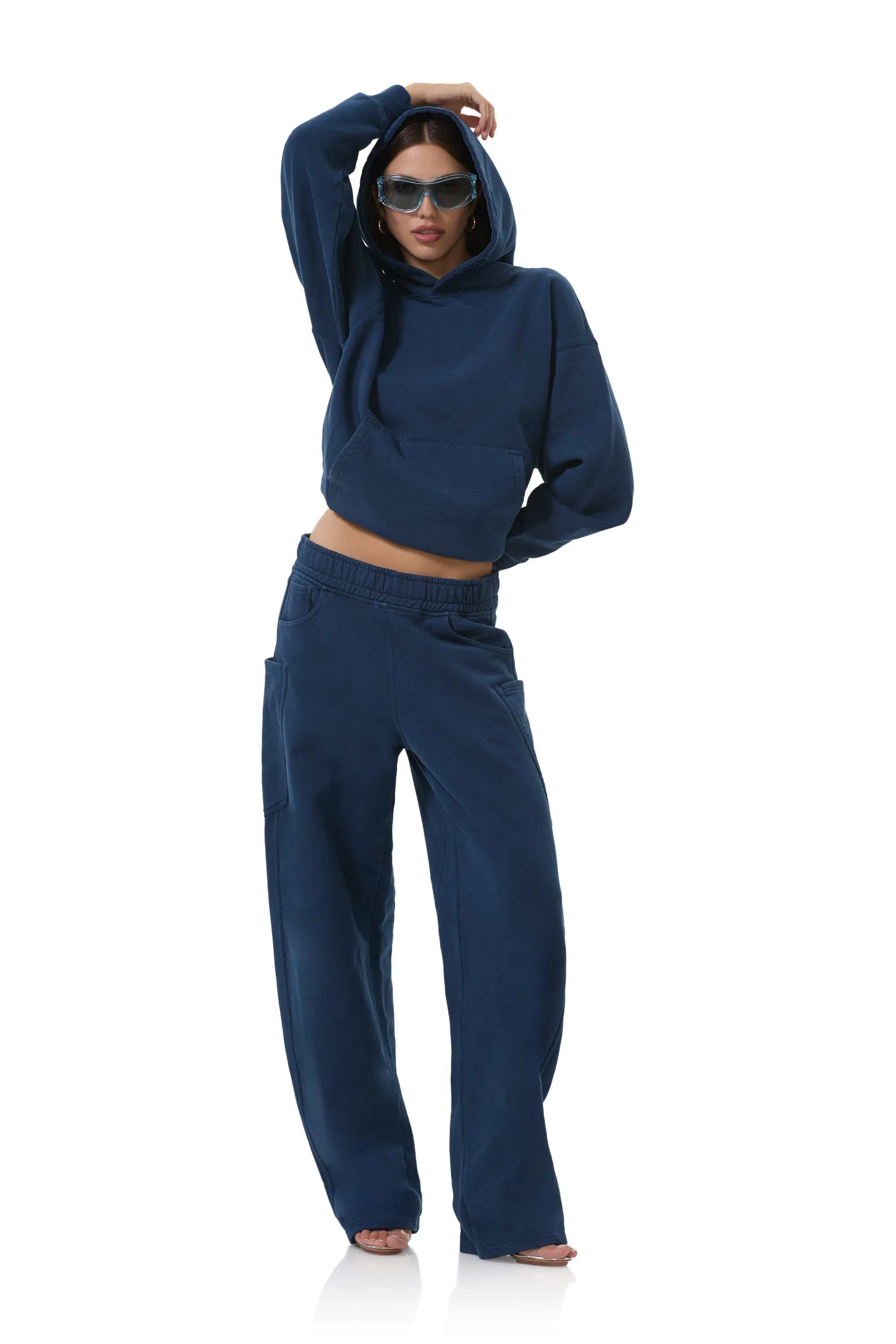 Ryan Barrel Sweatpant - Midnight sold by AFRM product image thumbnail 3