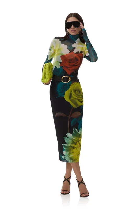 Shailene Dress - Citron Blossom sold by AFRM