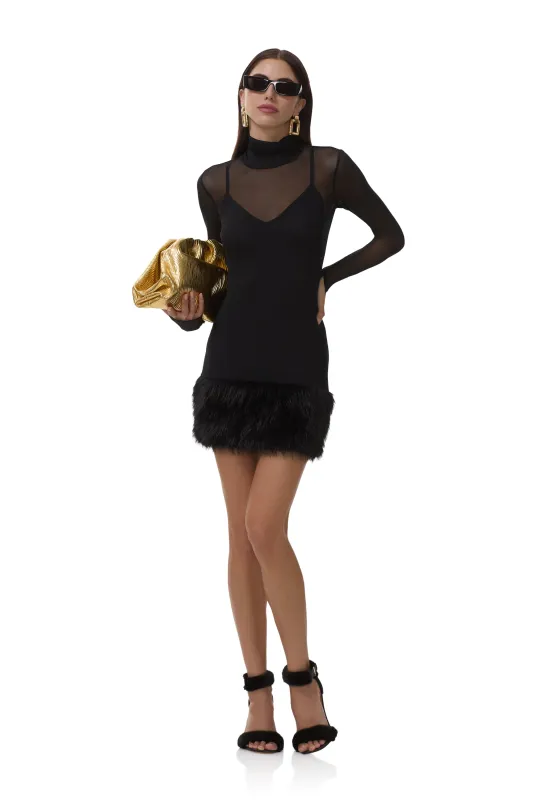 Saige Dress - Noir sold by AFRM