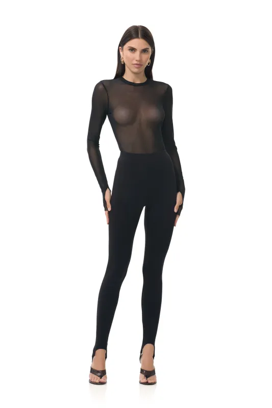 Jasmine Stirrup Legging - Noir sold by AFRM