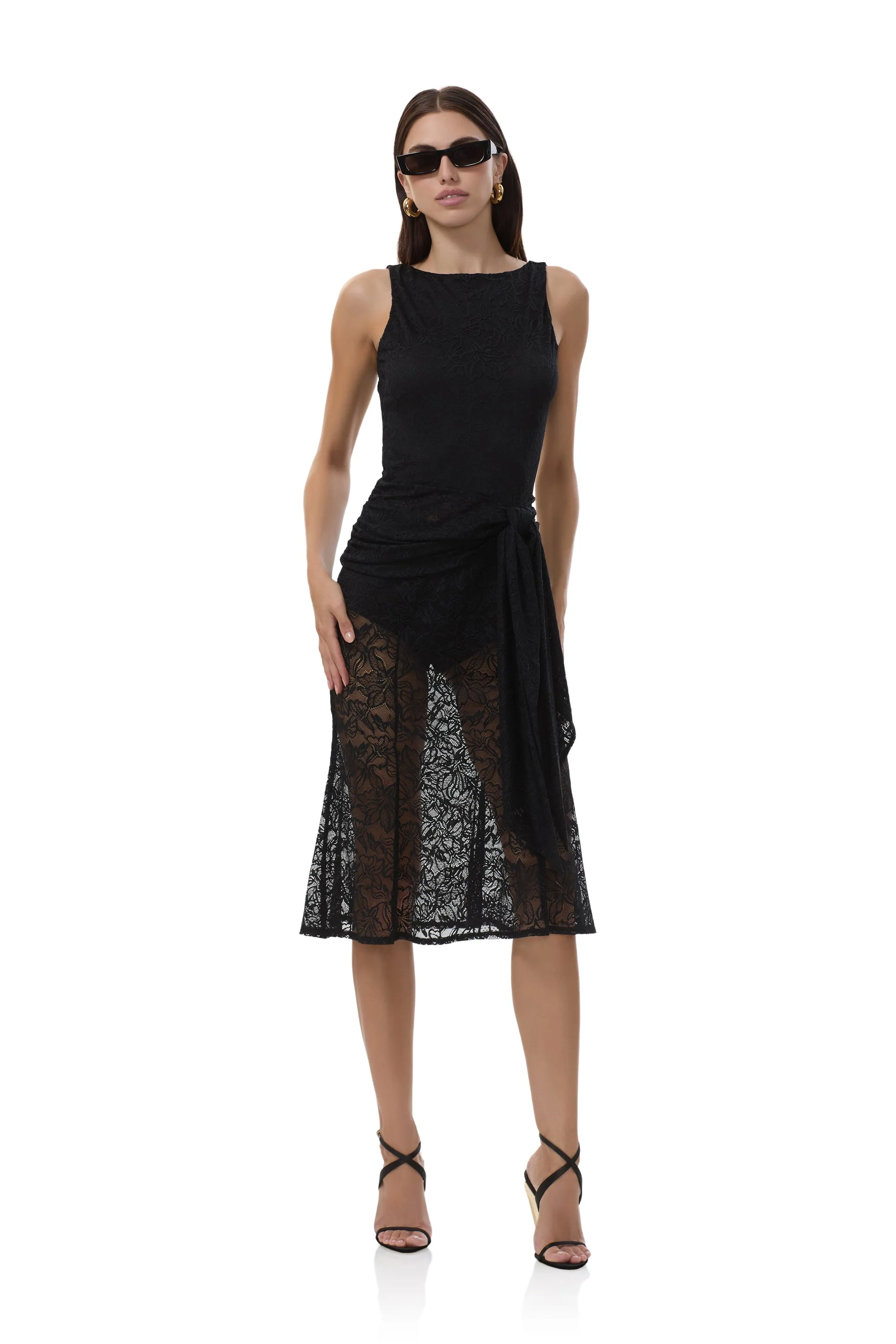 Batya Lace Top - Noir sold by AFRM