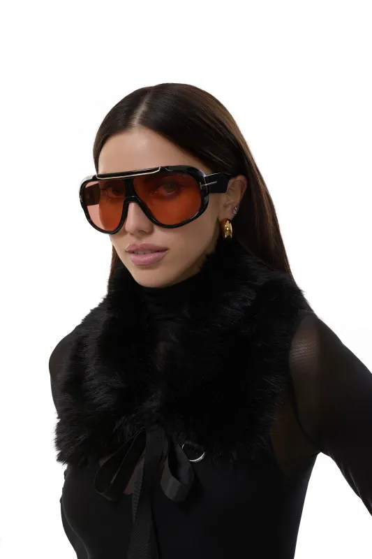 AFRM Fur Collar - Noir made by AFRM