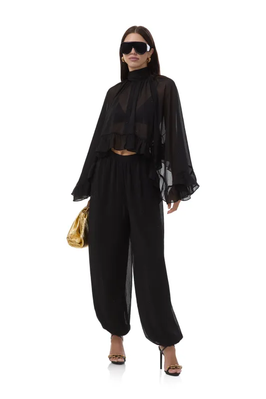 Lyerly Rhinestone Pant - Noir made by AFRM