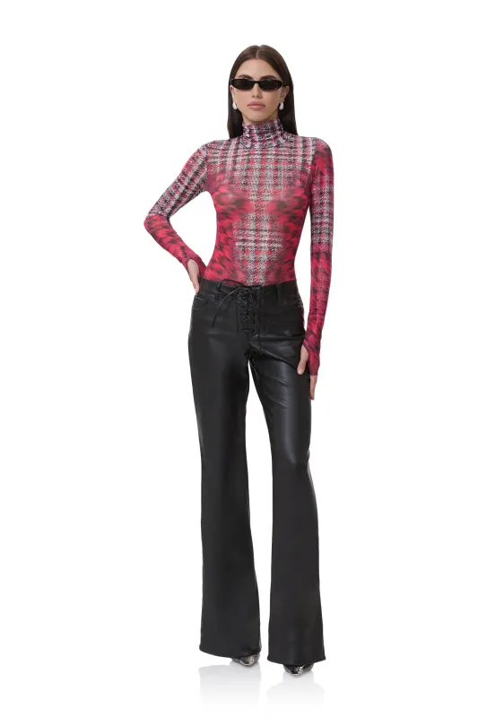 Zadie Top - Ruby Houndstooth sold by AFRM