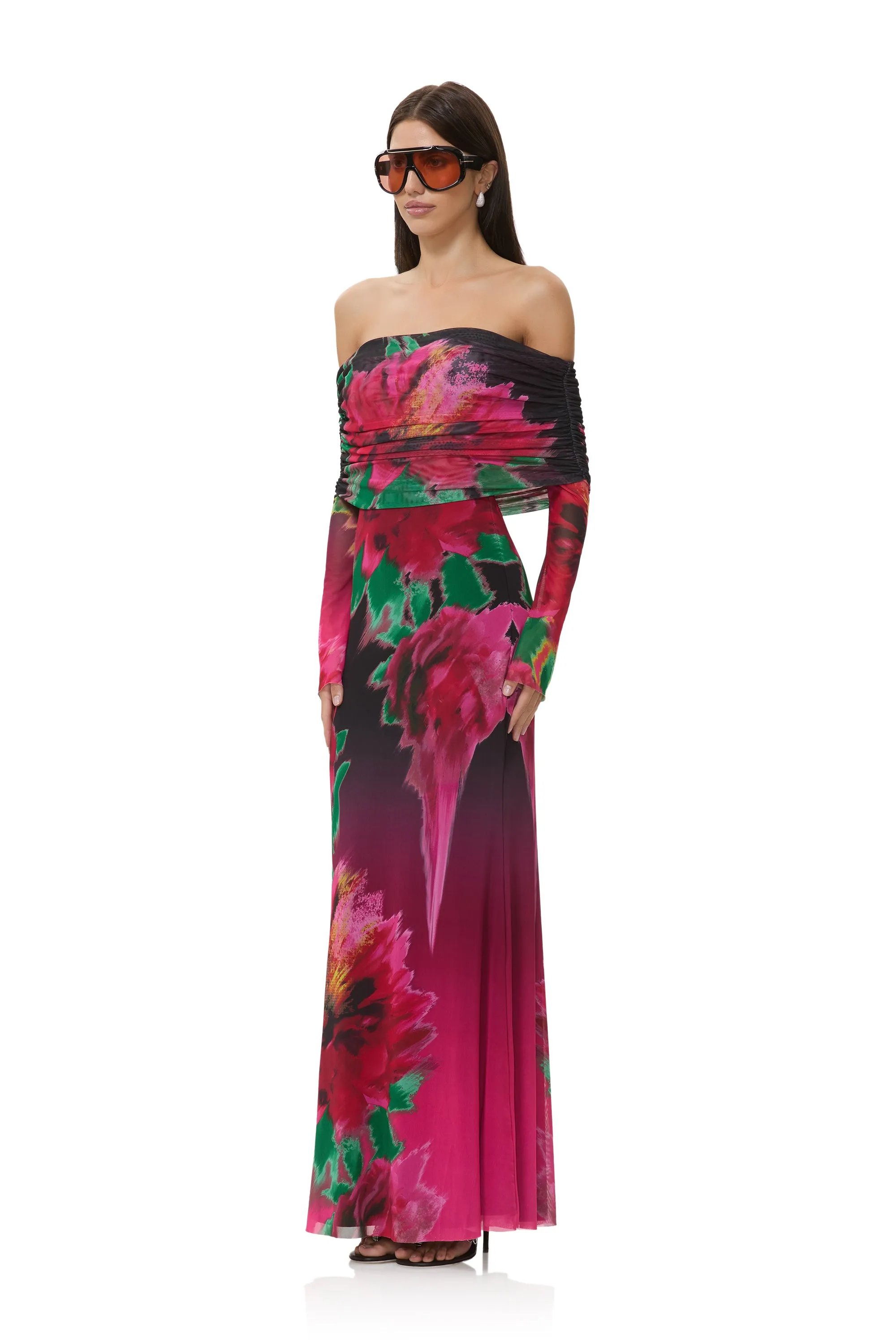 Thelma Dress - Pink Blur Blossom sold by AFRM product image thumbnail 5