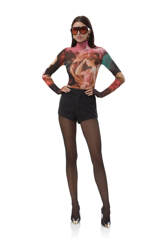 Minsk Hot Short - Dark Grey Stripe made by AFRM