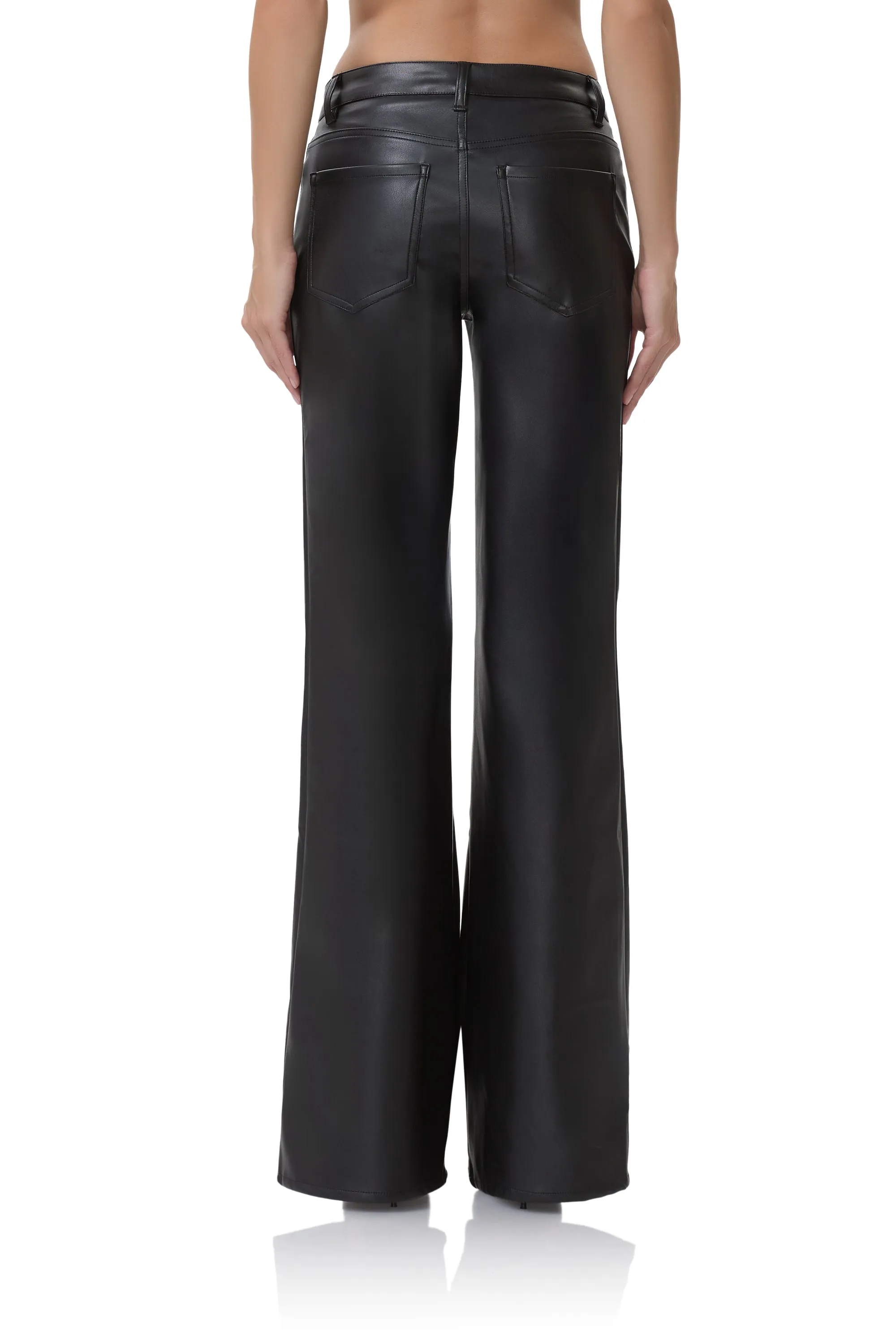 Dylan Low Rise Flare Pant - Noir sold by AFRM product image thumbnail 5
