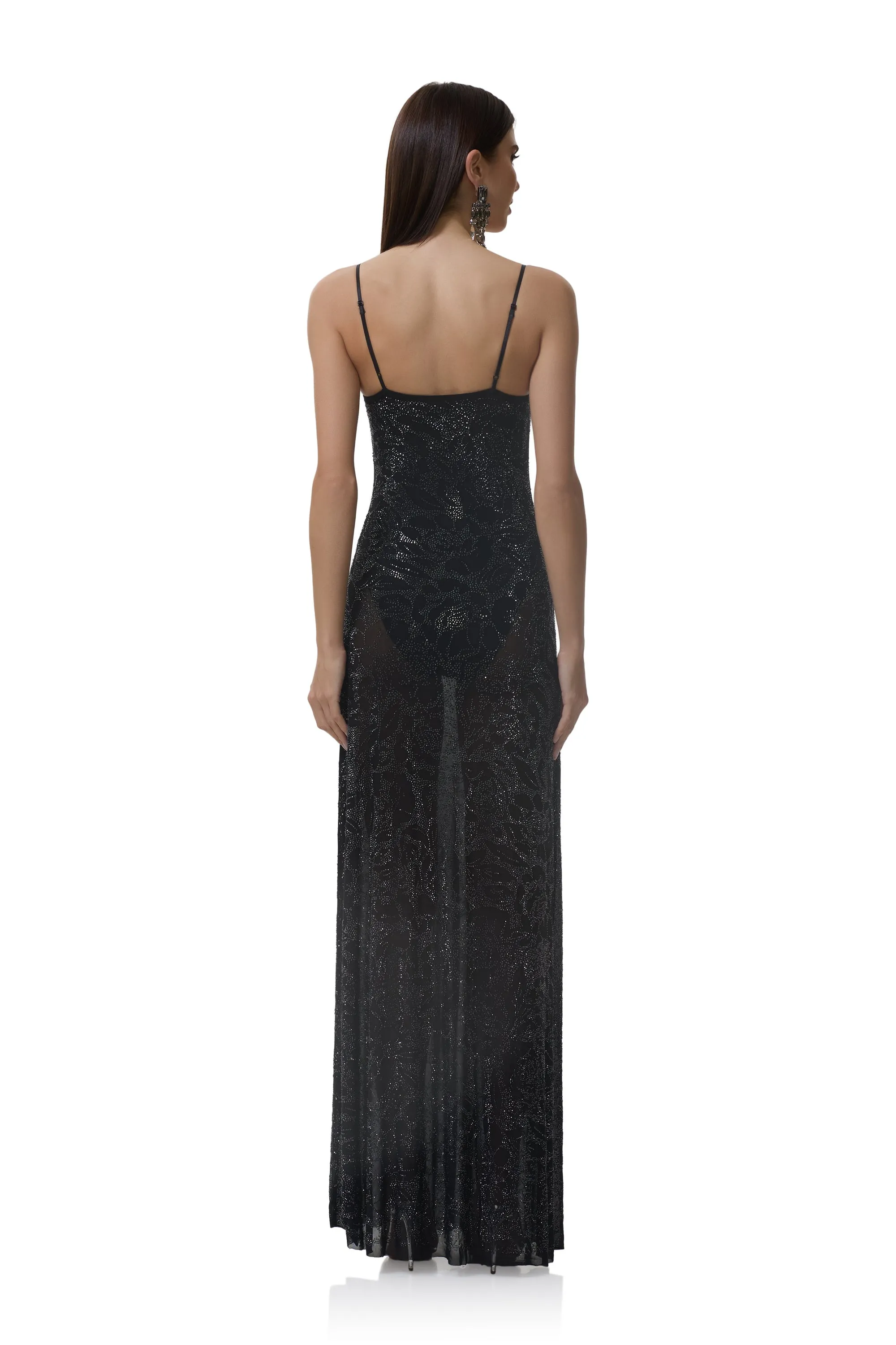 Shae Rhinestone Dress - Noir sold by AFRM product image thumbnail 4