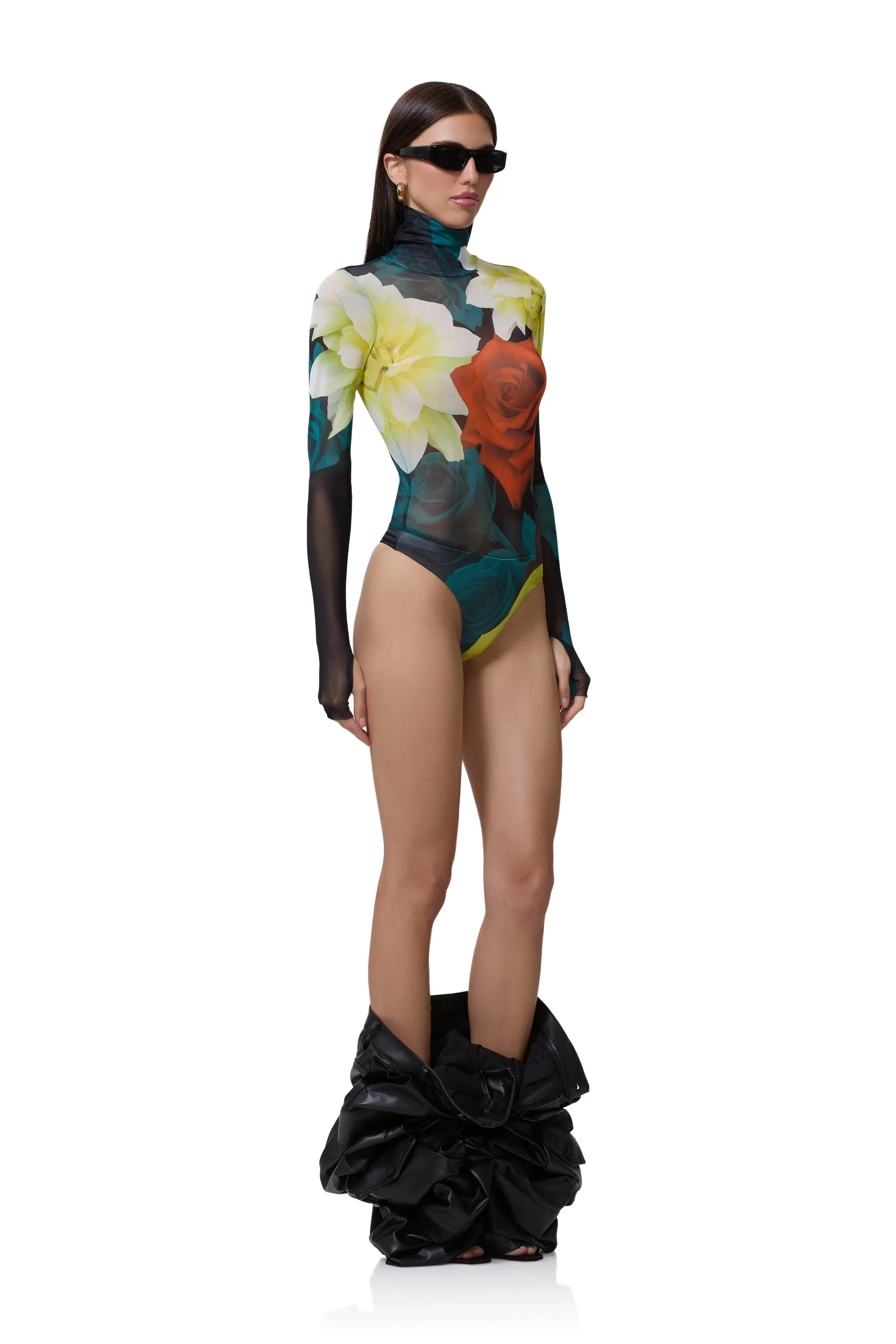 Milo Bodysuit - Citron Blossom sold by AFRM product image thumbnail 2