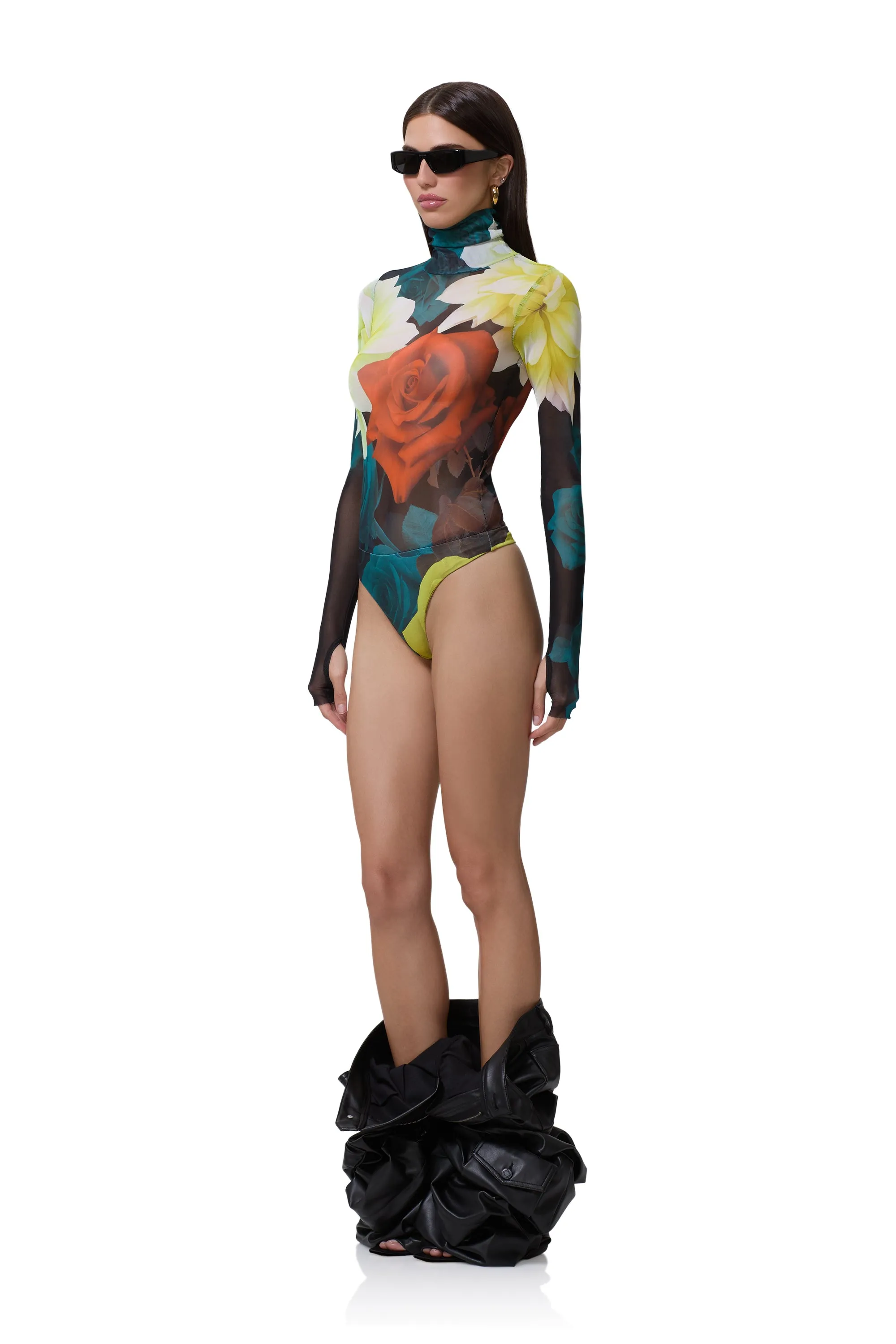 Milo Bodysuit - Citron Blossom sold by AFRM product image thumbnail 3