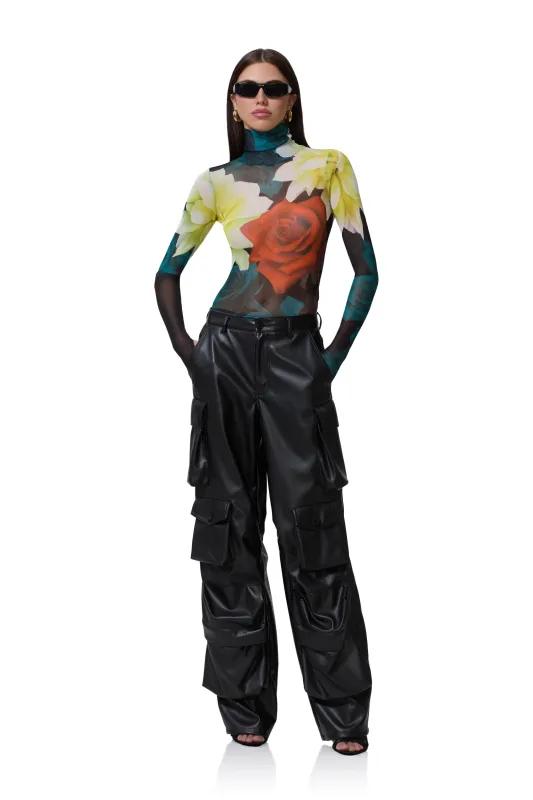 Milo Bodysuit - Citron Blossom made by AFRM