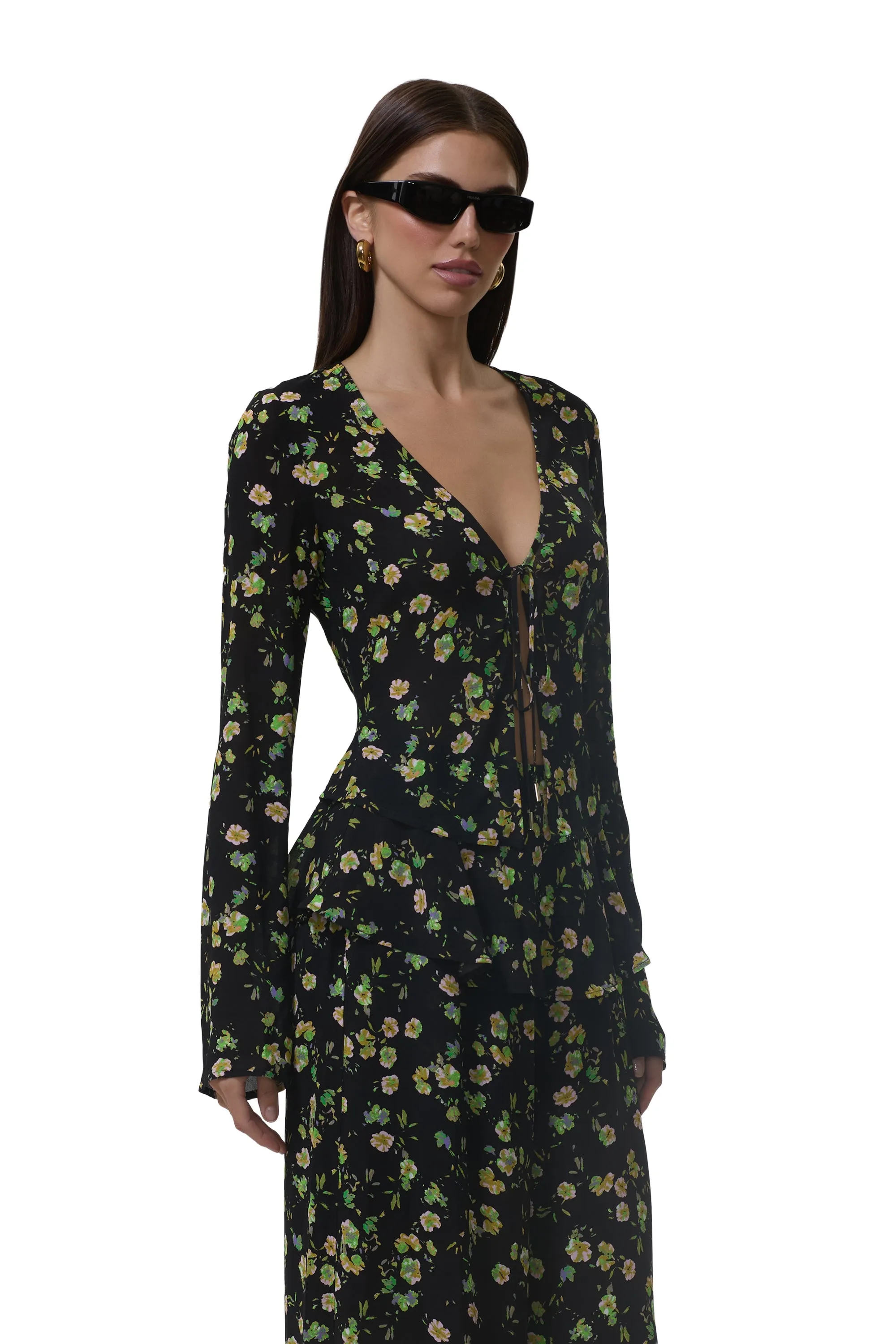 Tyra Top - Citrus Ditsy sold by AFRM product image thumbnail 2